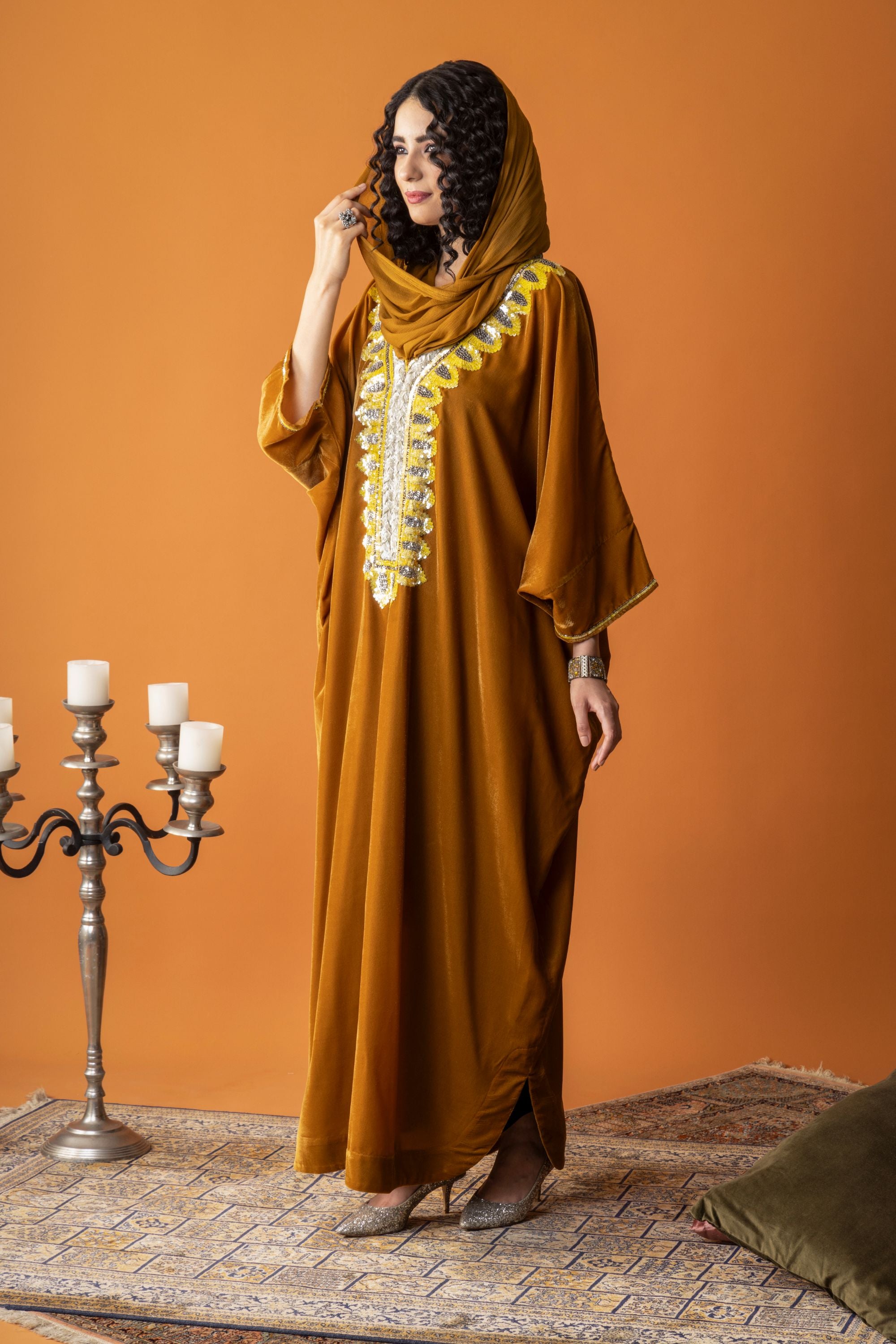 Abeer Jalabiya with Embellishment