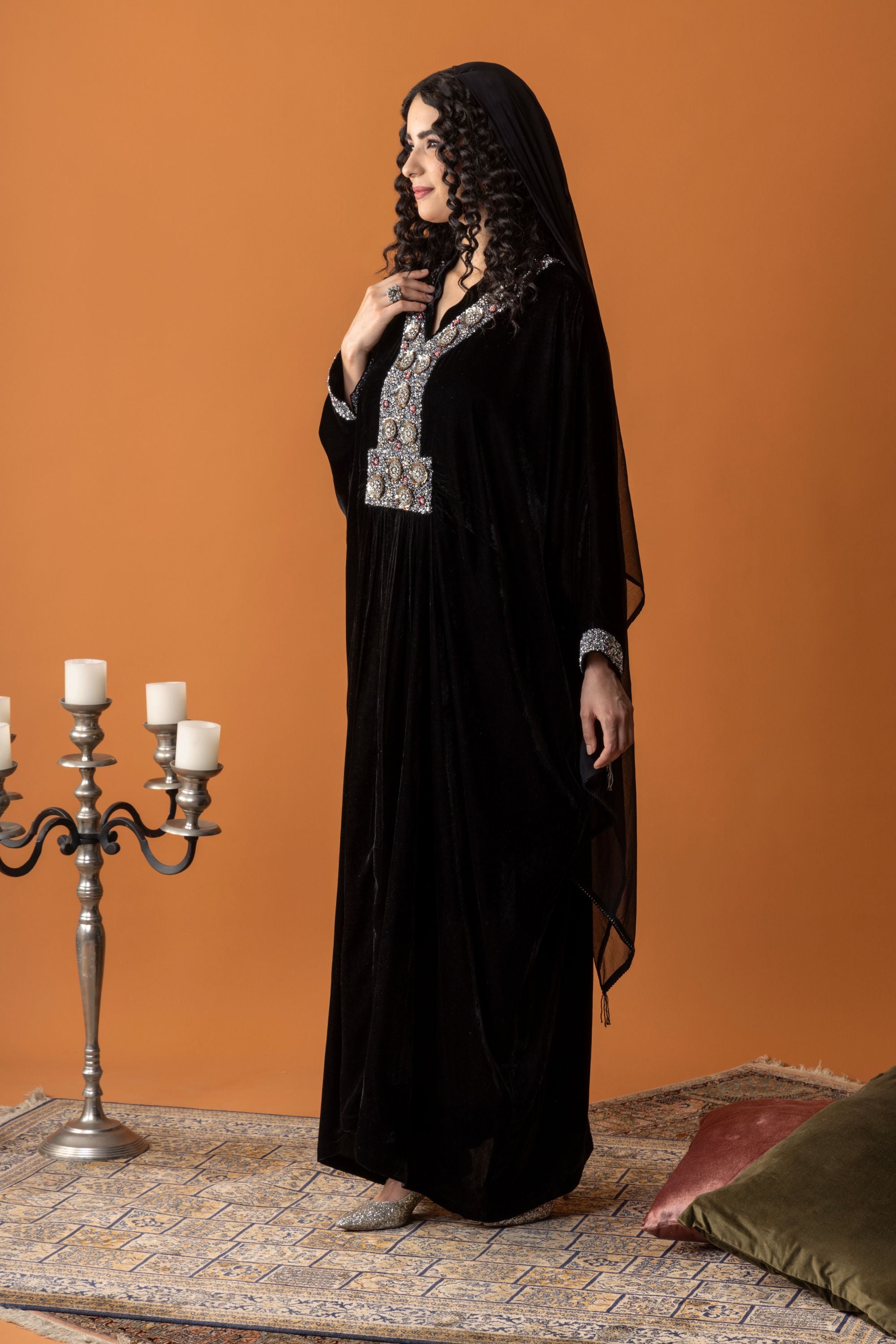 Afrah Jalabiya with Embellishment