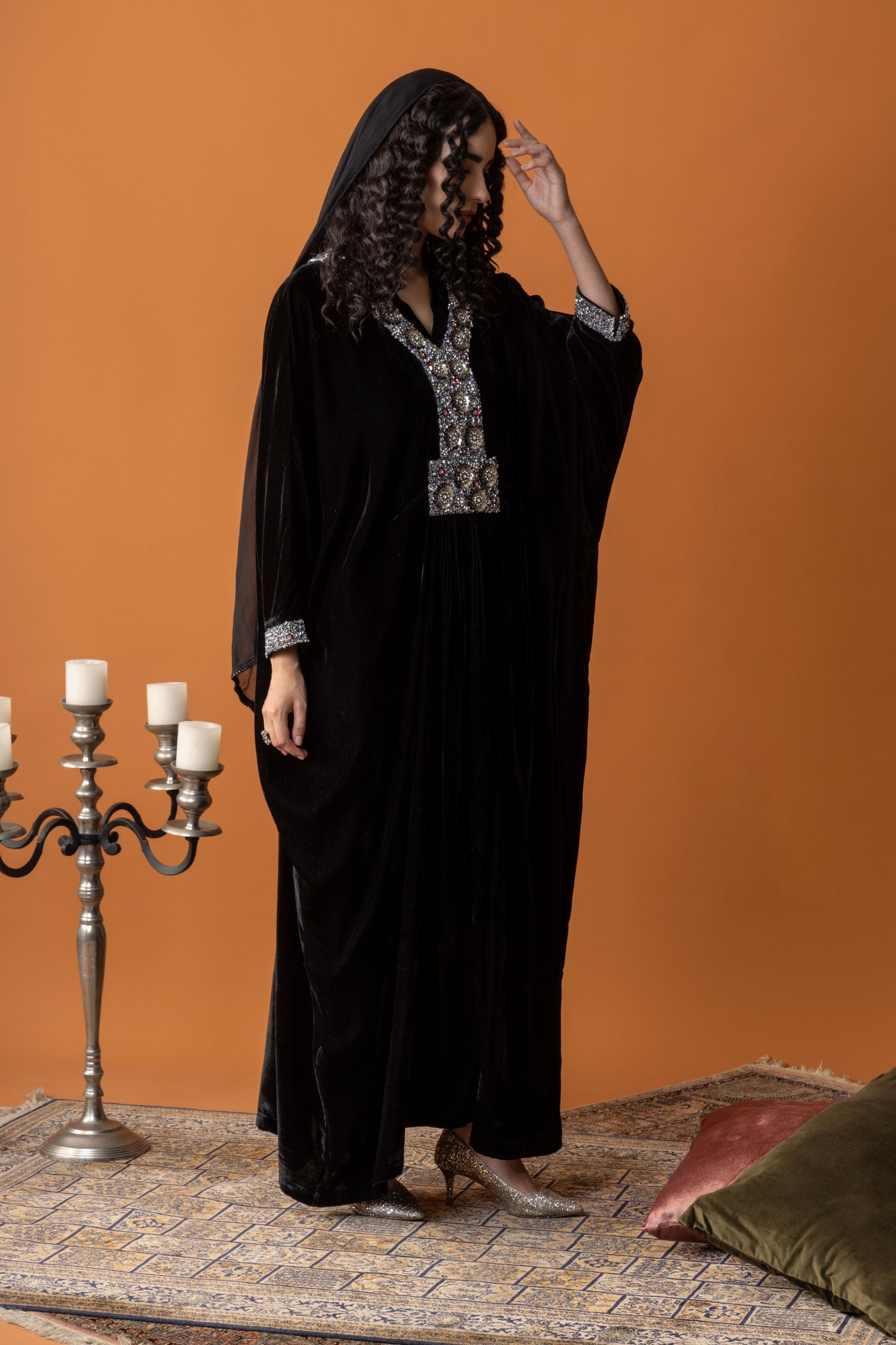 Afrah Jalabiya with Embellishment