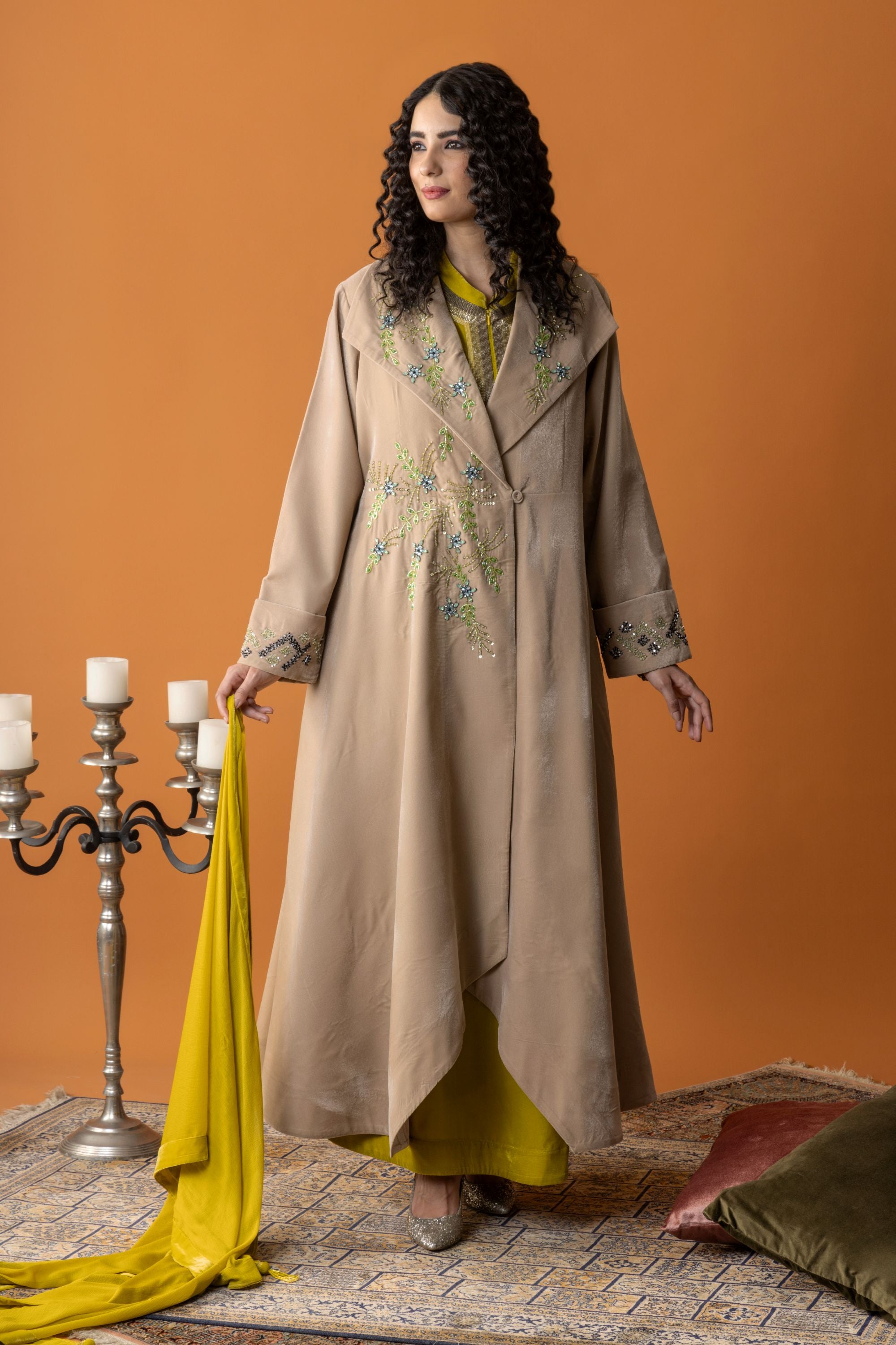 Aisha Abaya with Embellishment