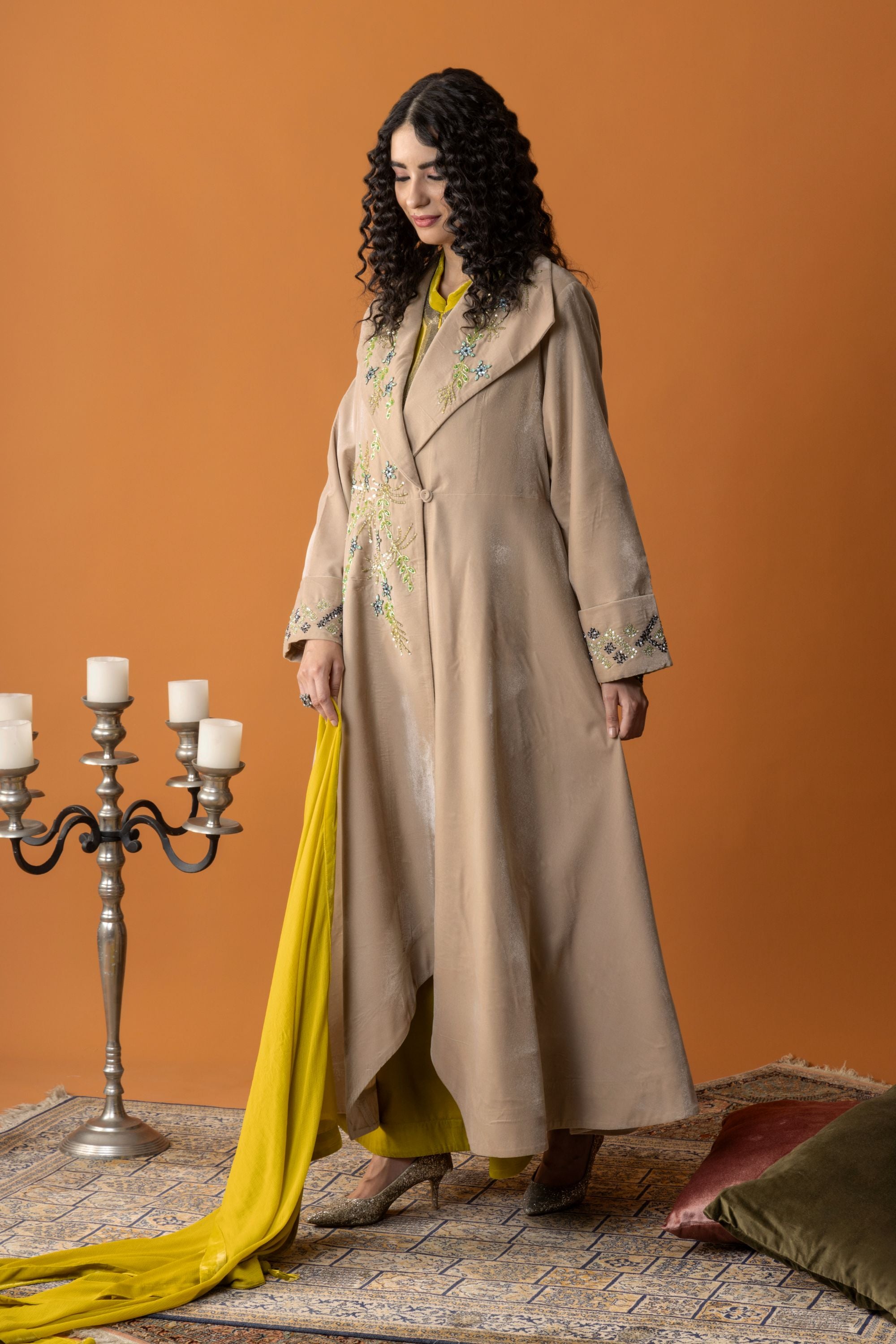 Aisha Abaya with Embellishment