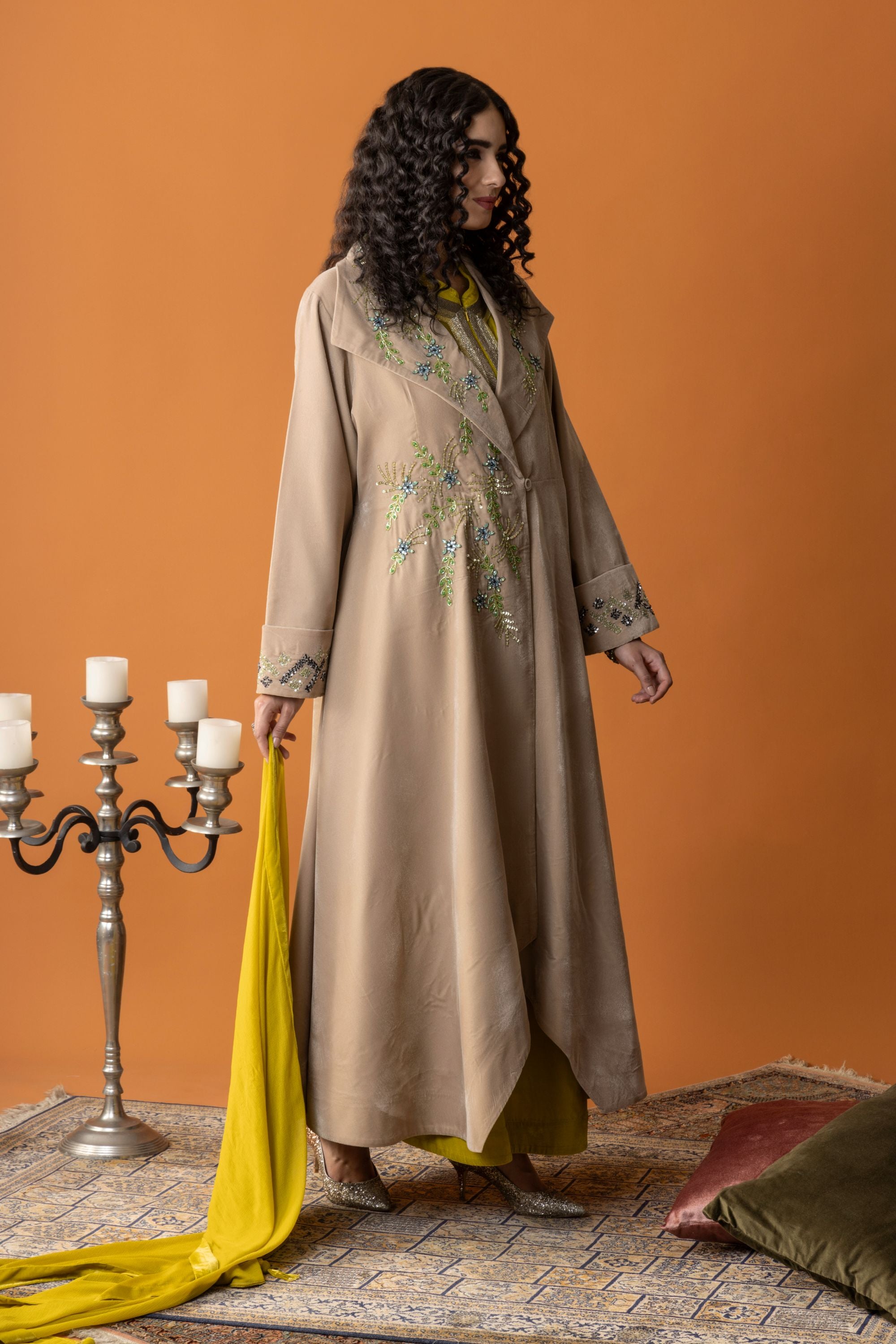 Aisha Abaya with Embellishment