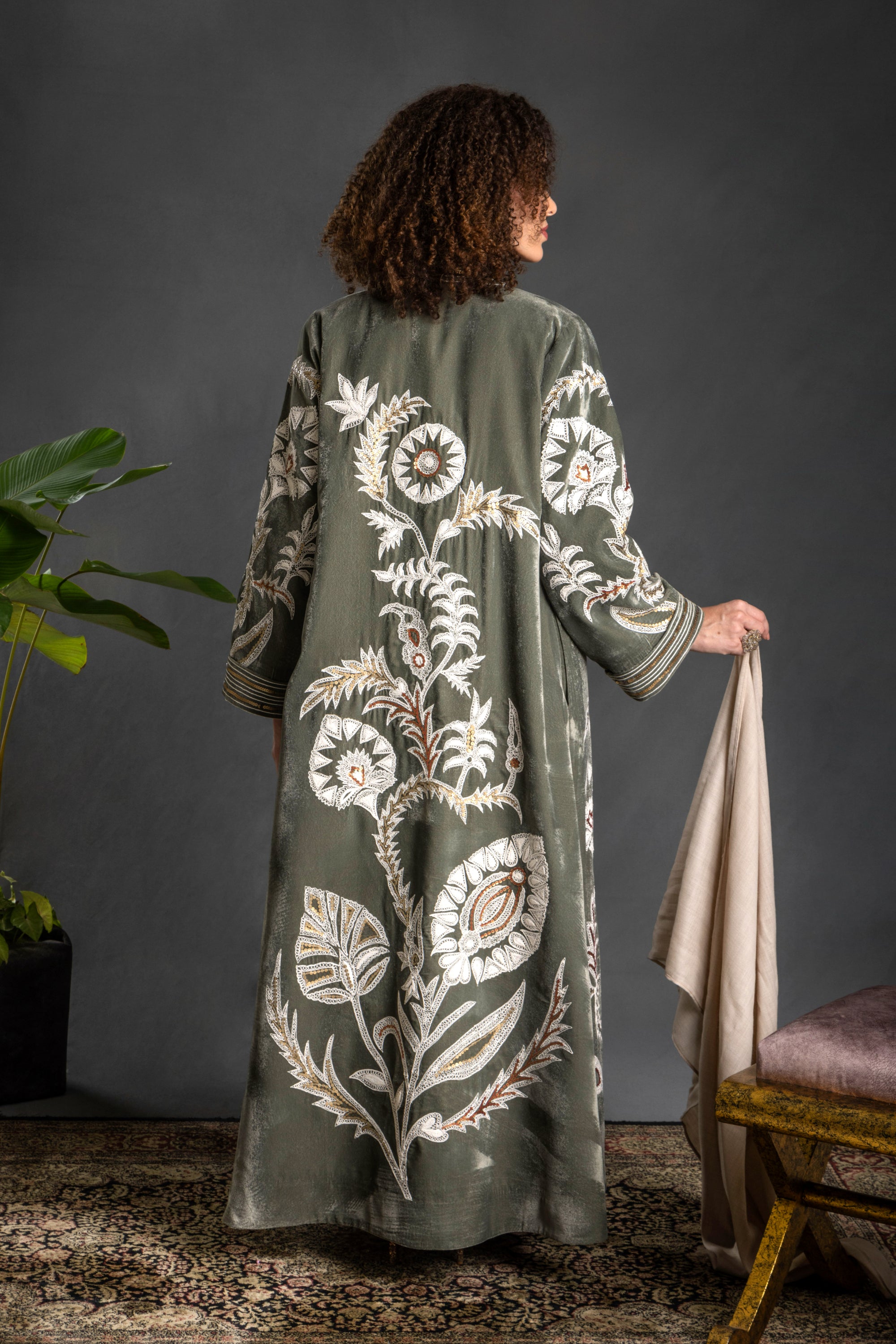 Rola Embroidered Abaya with Embellishment