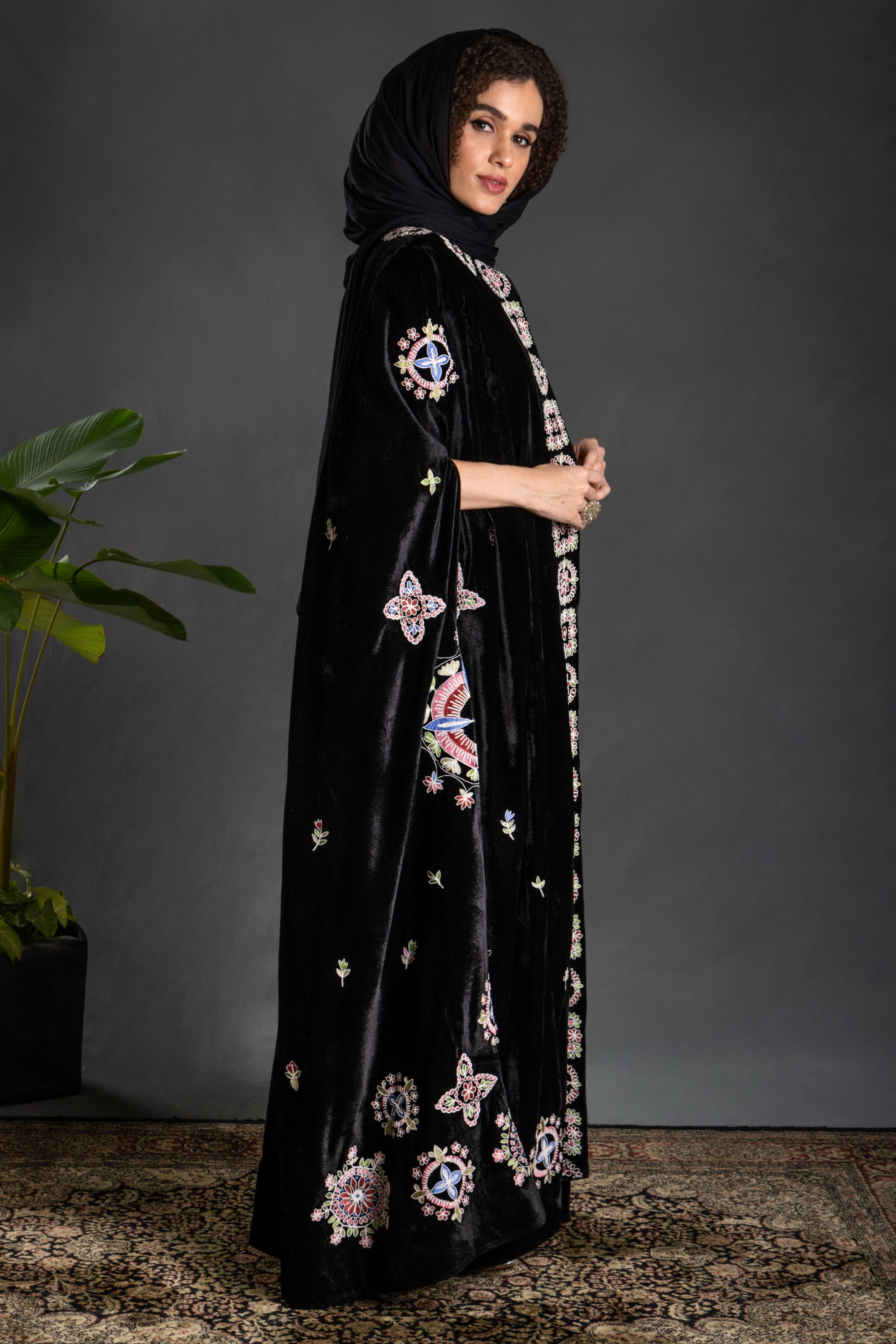 Tahani Embroidered Cape