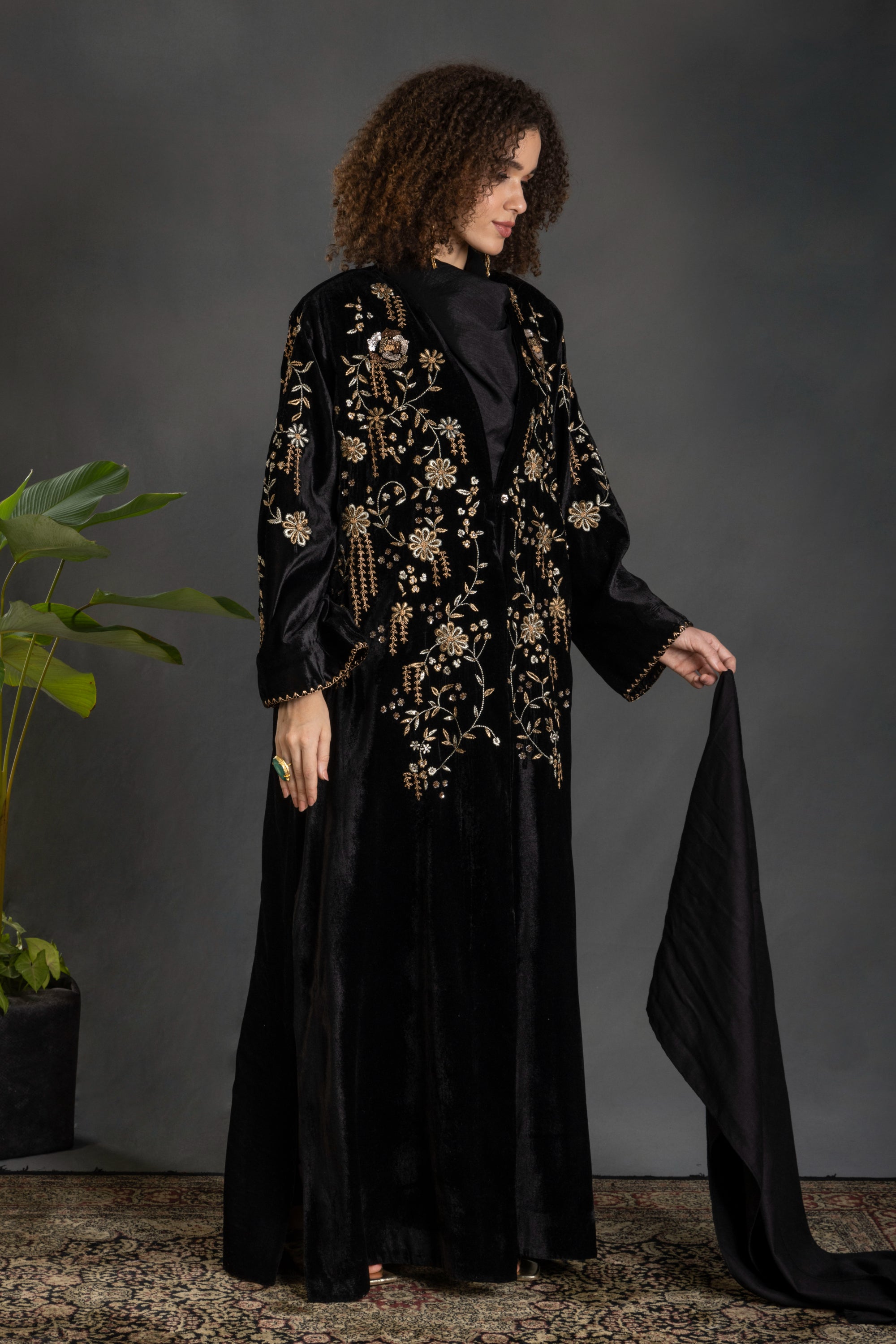 Batool Embroidered Abaya with Embellishment