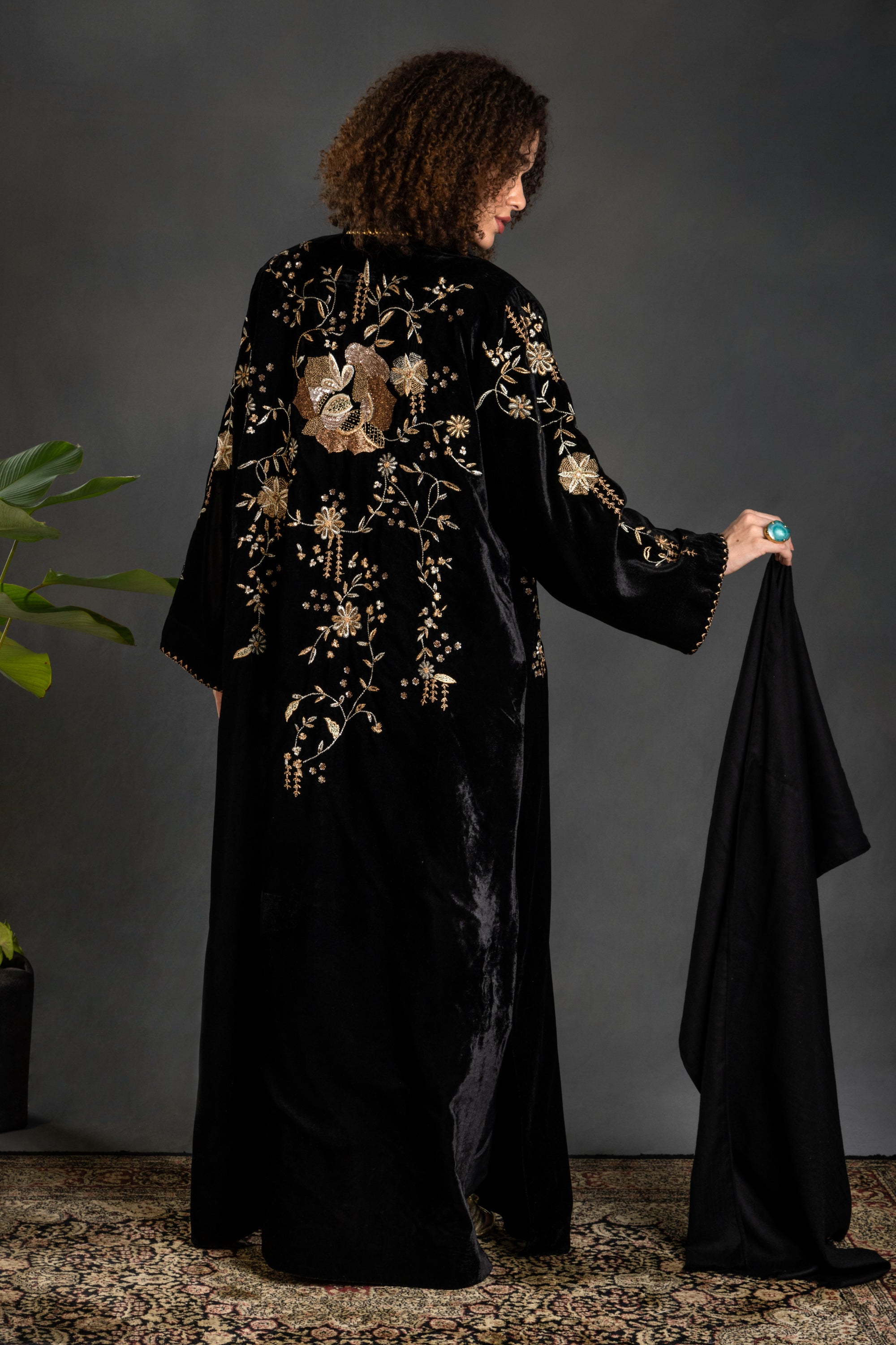 Batool Embroidered Abaya with Embellishment