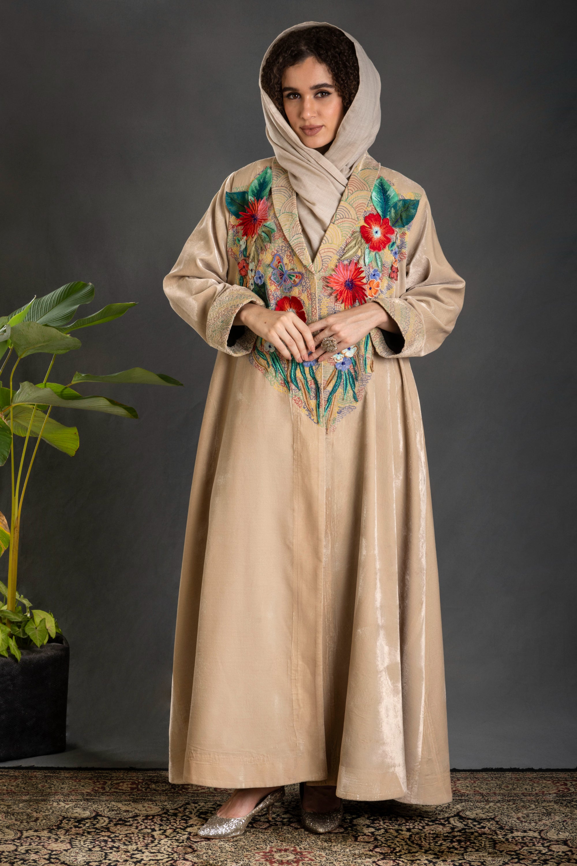 Adila Embroidered Abaya