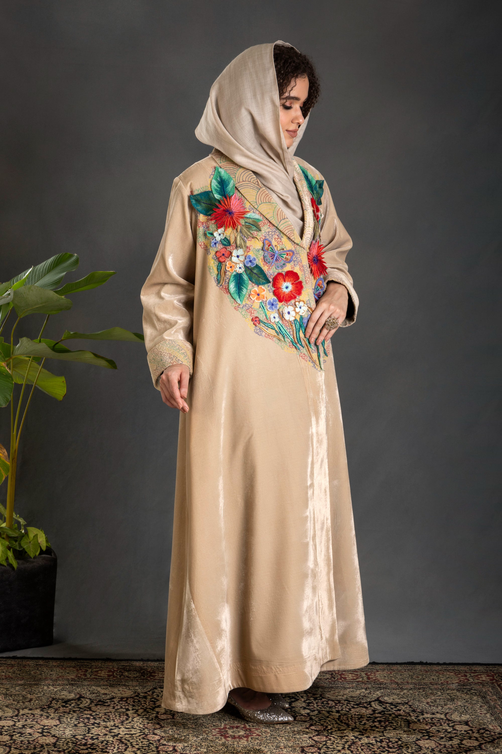 Adila Embroidered Abaya