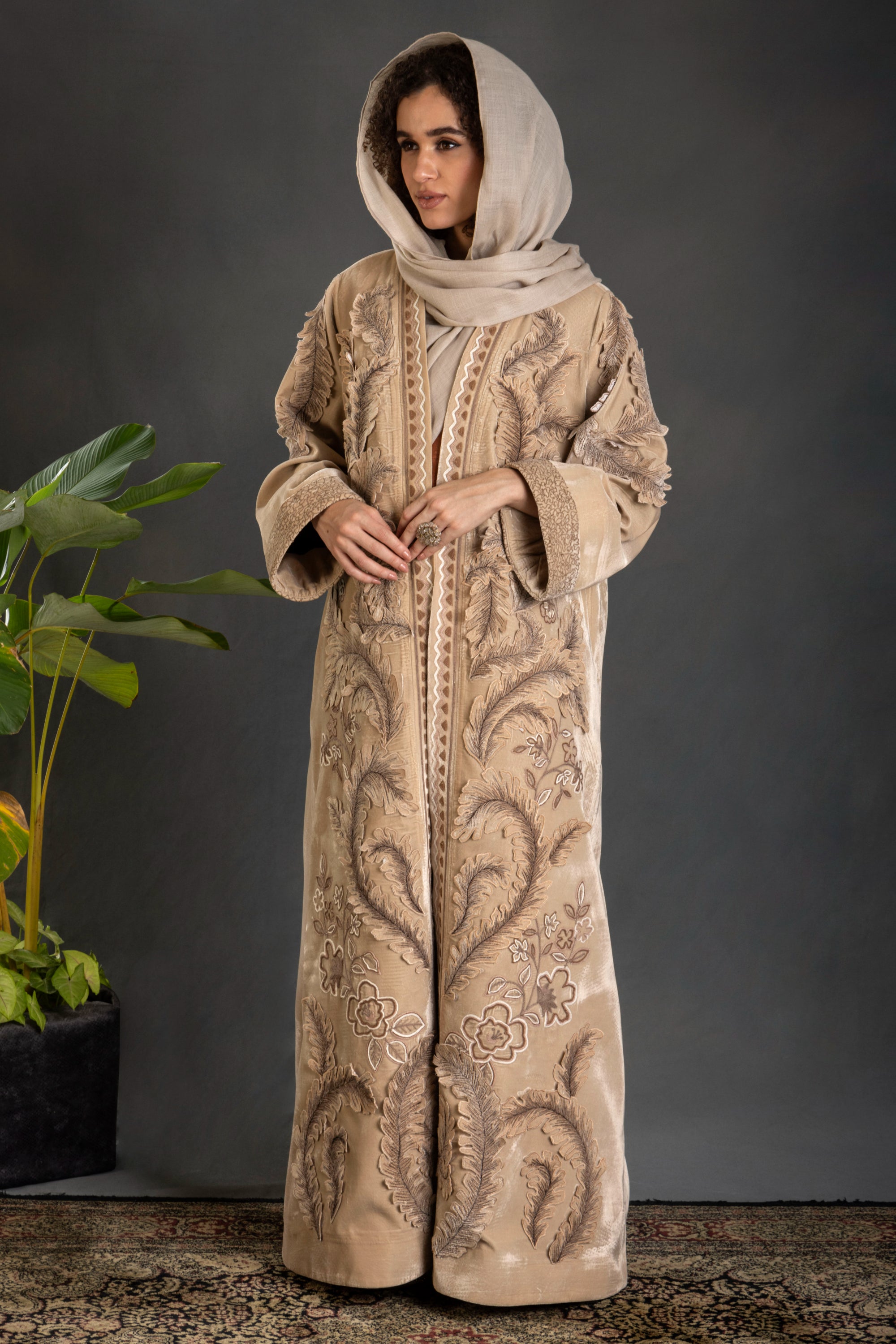 Afra Embroidered Abaya