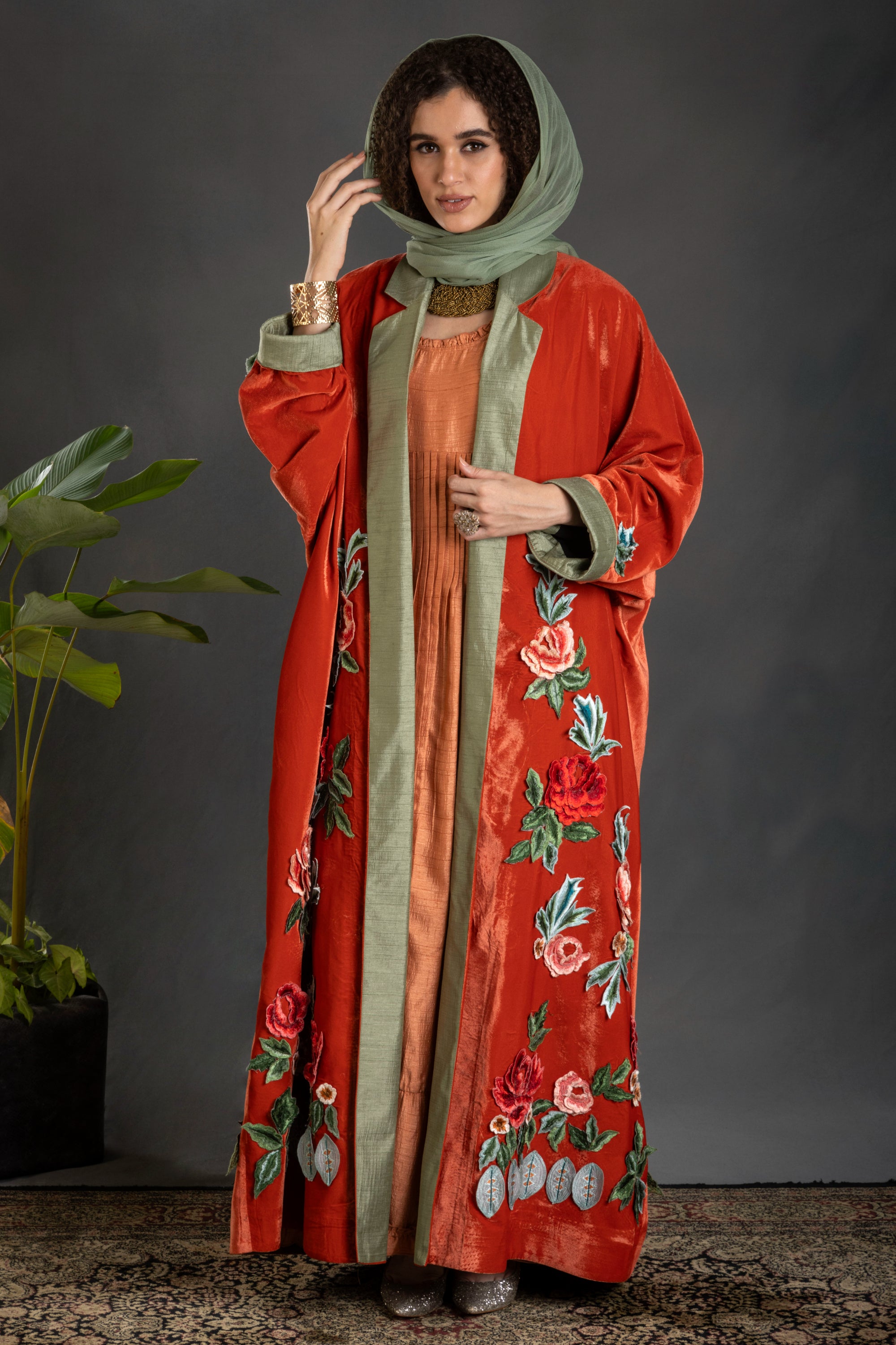 Aafiya Embroidered Abaya