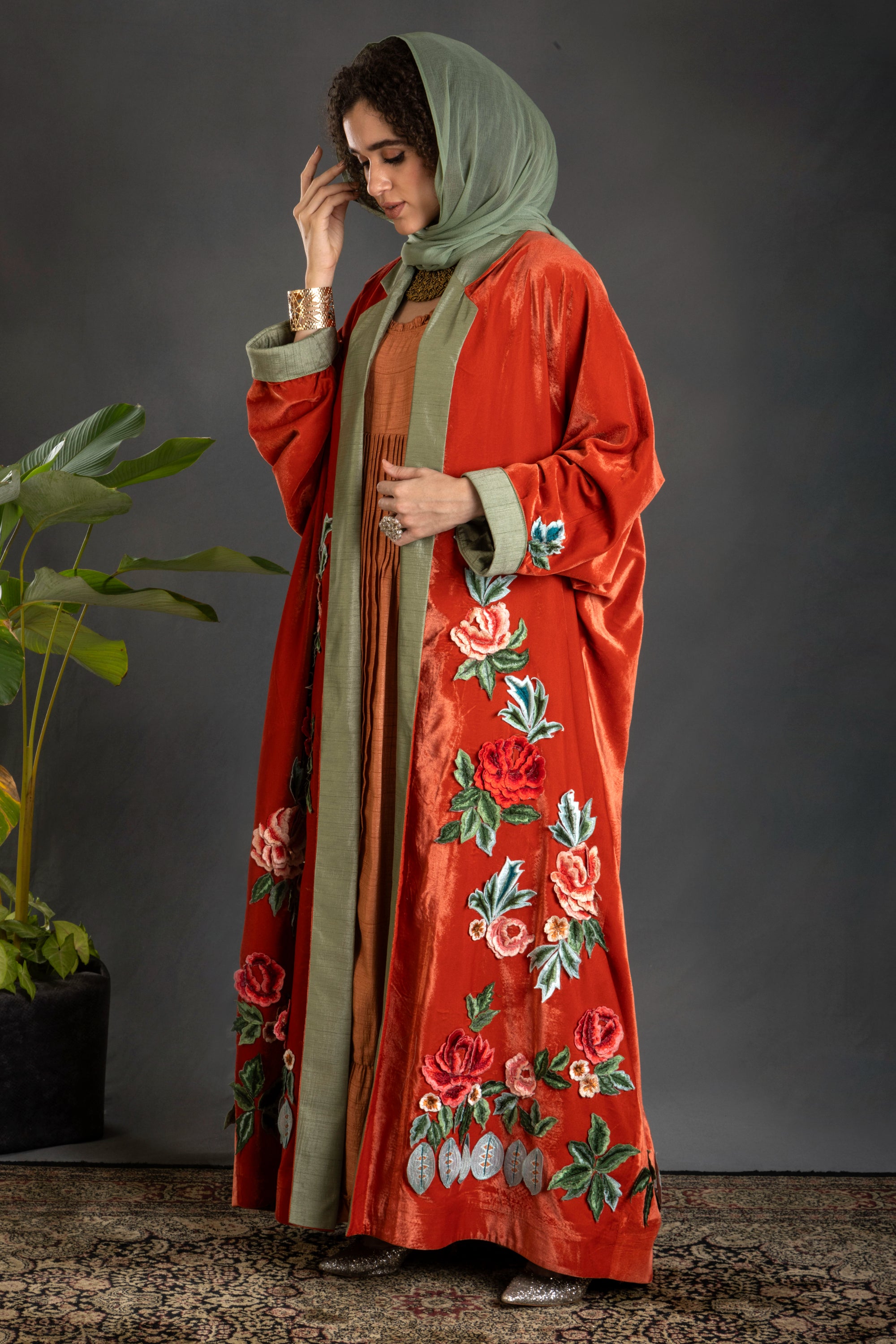 Aafiya Embroidered Abaya