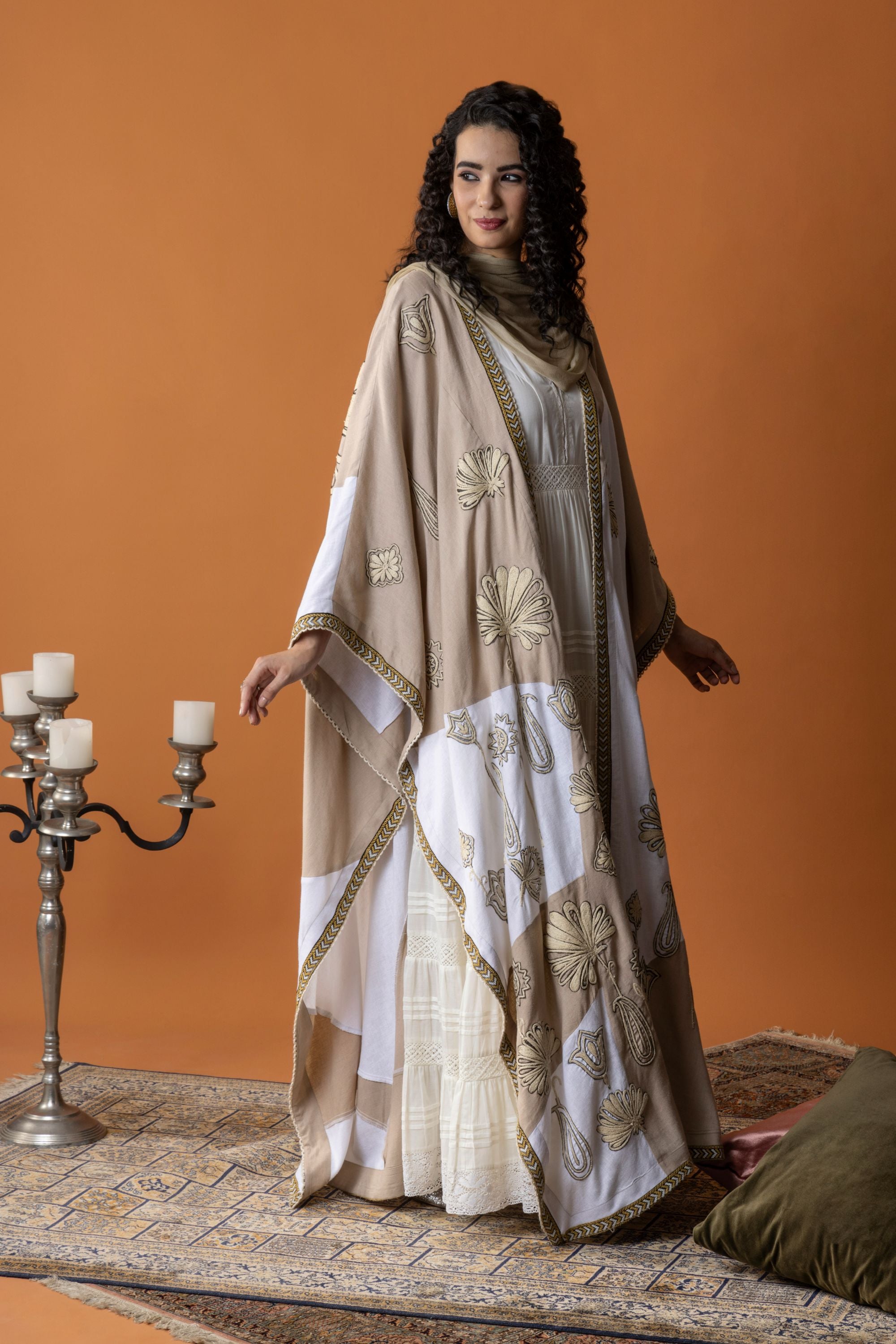 Doaa Embroidered Cape