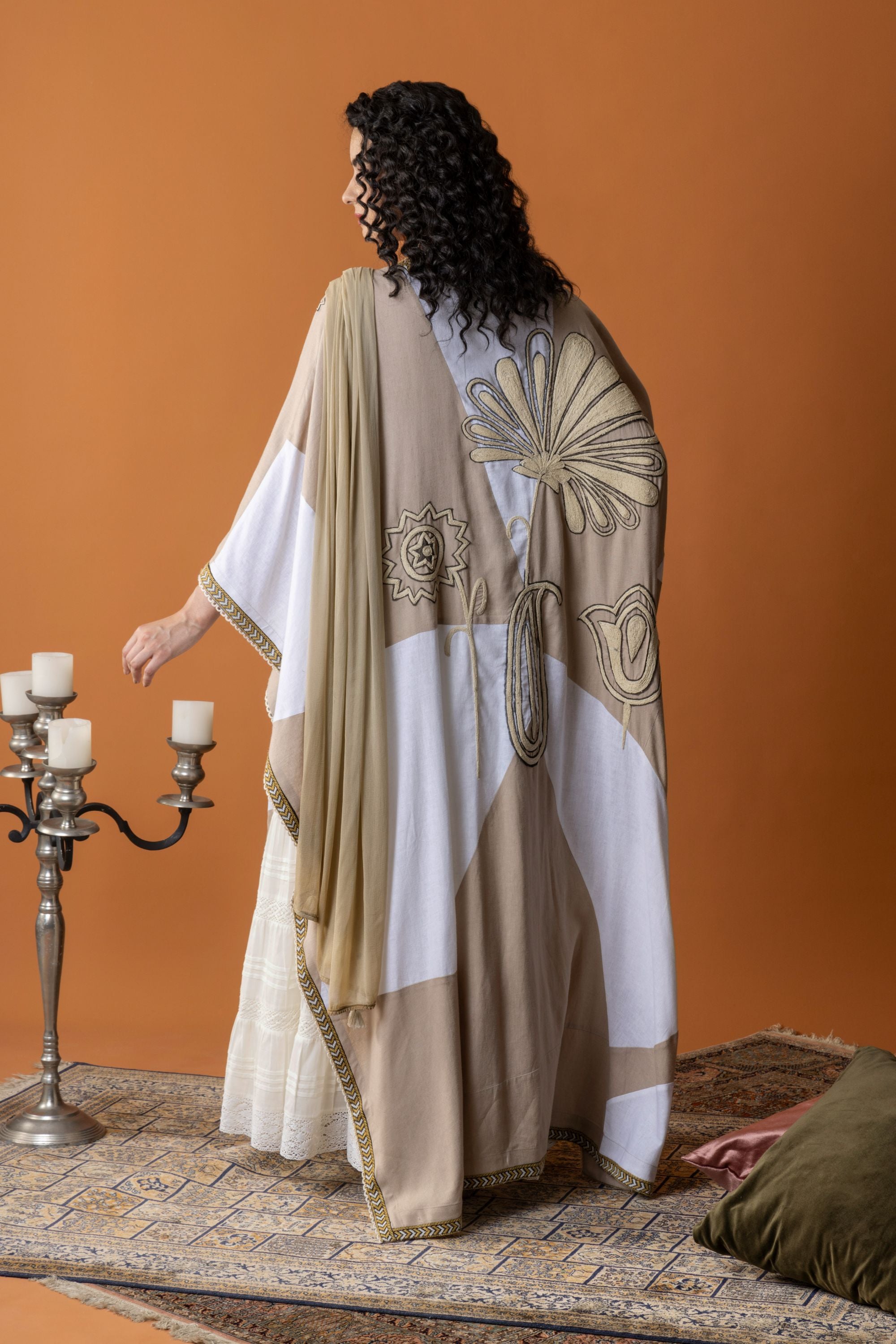 Doaa Embroidered Cape