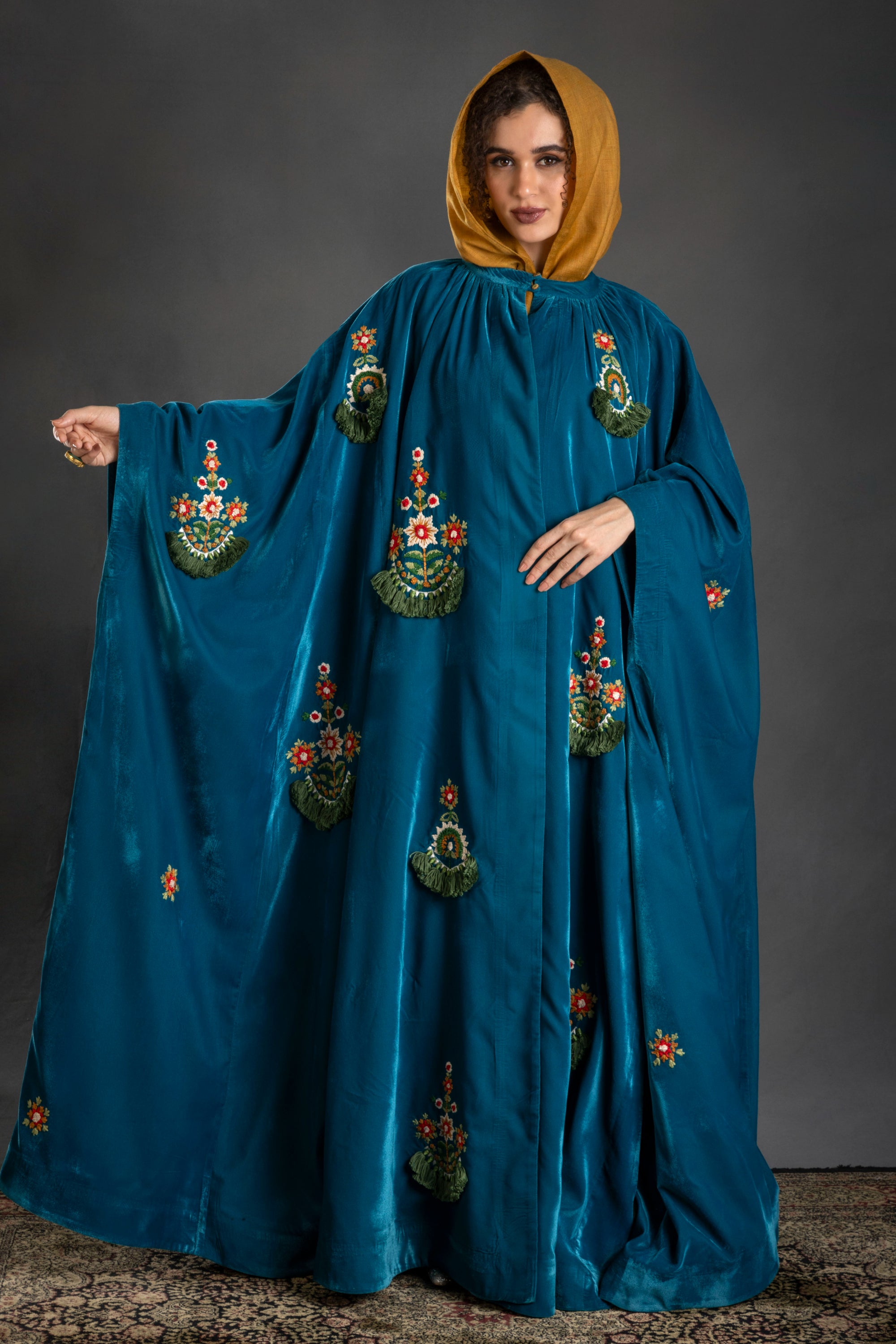 Aasiya Embroidered Cape