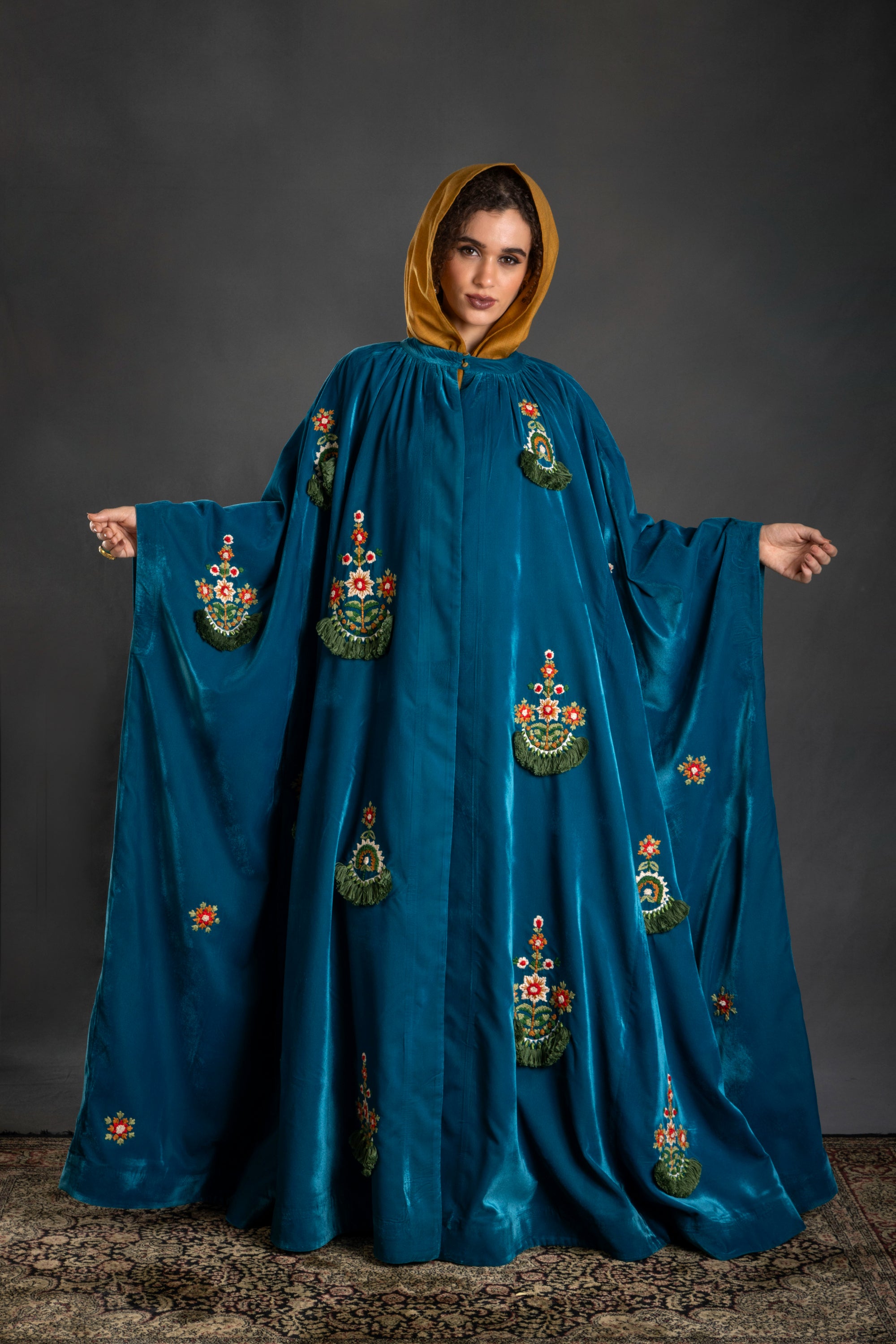 Aasiya Embroidered Cape