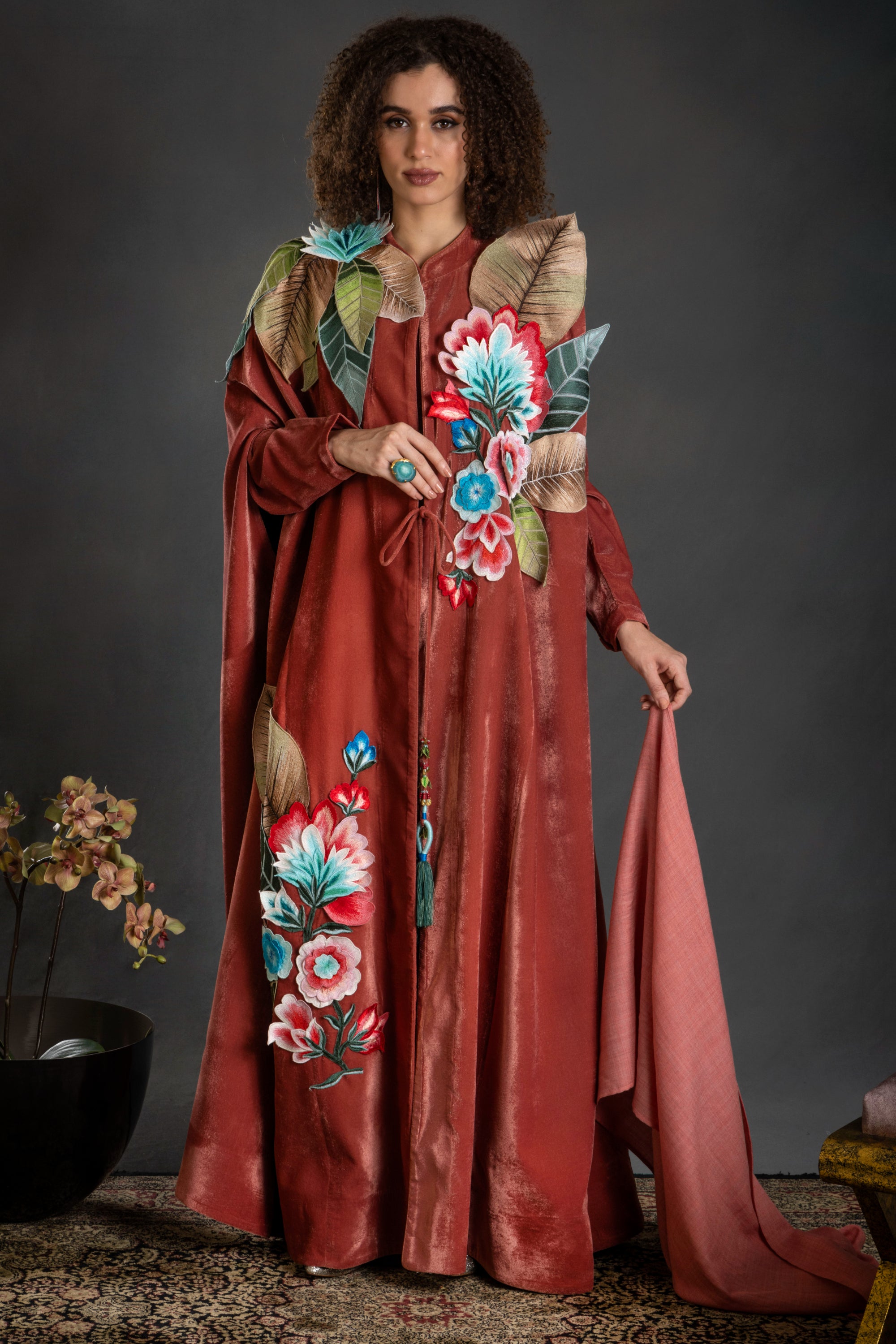 Asima Embroidered Cape