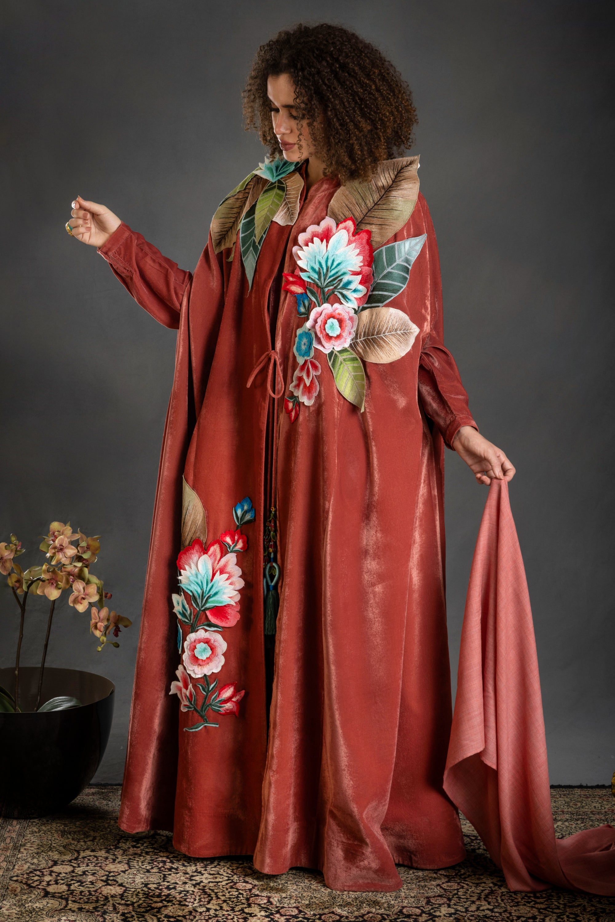 Asima Embroidered Cape