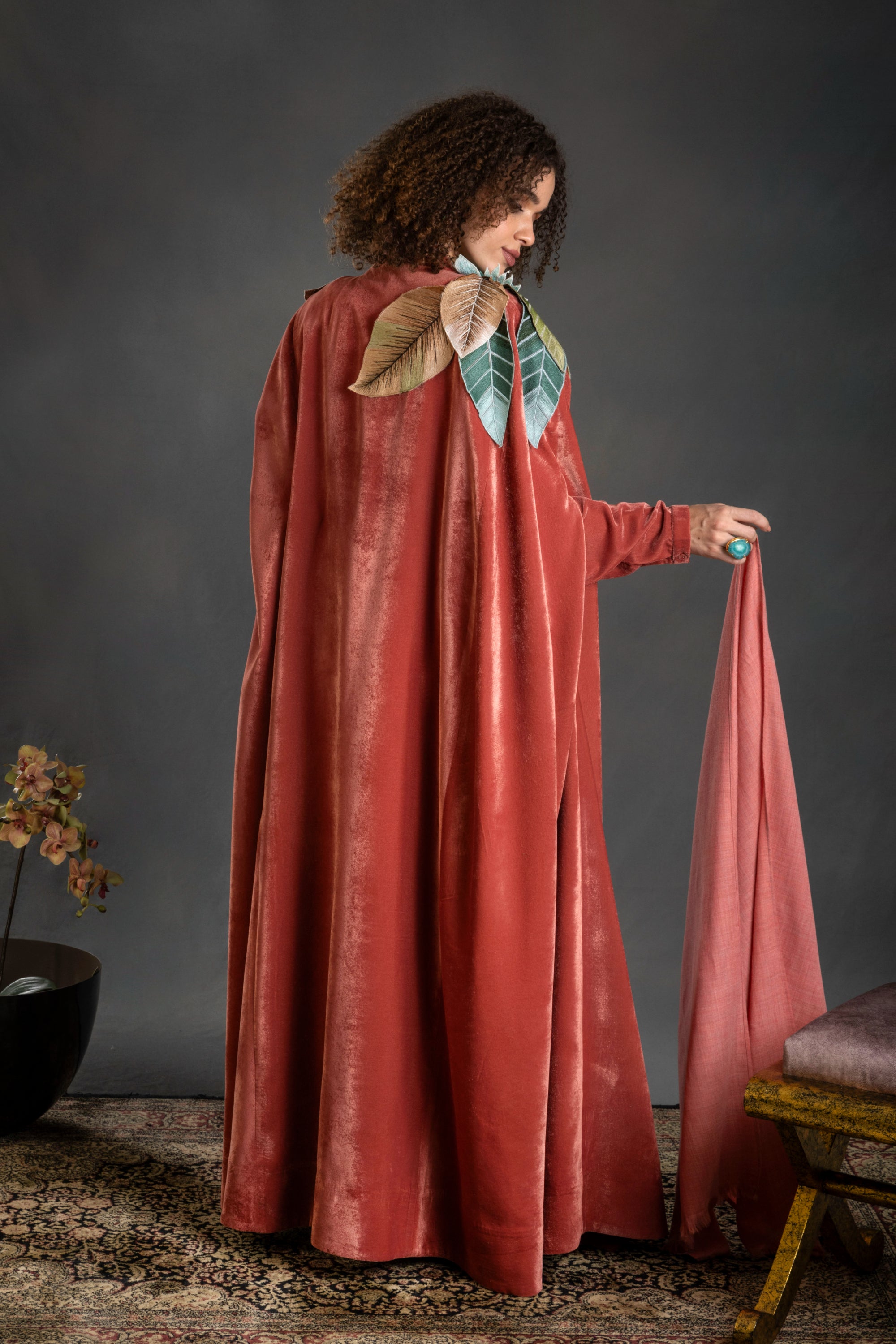 Asima Embroidered Cape