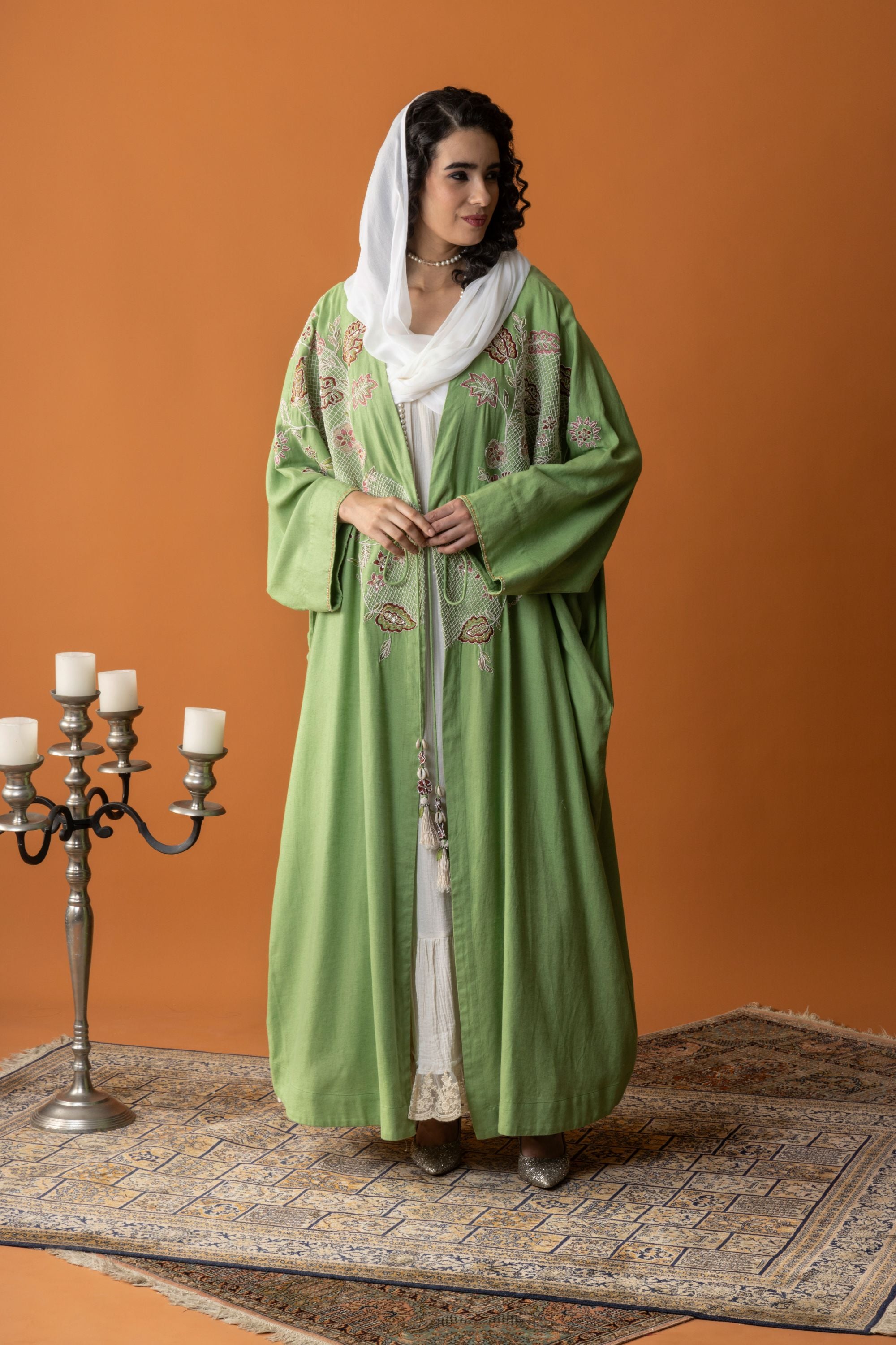 Setareh Embellished & Embroidered Abaya