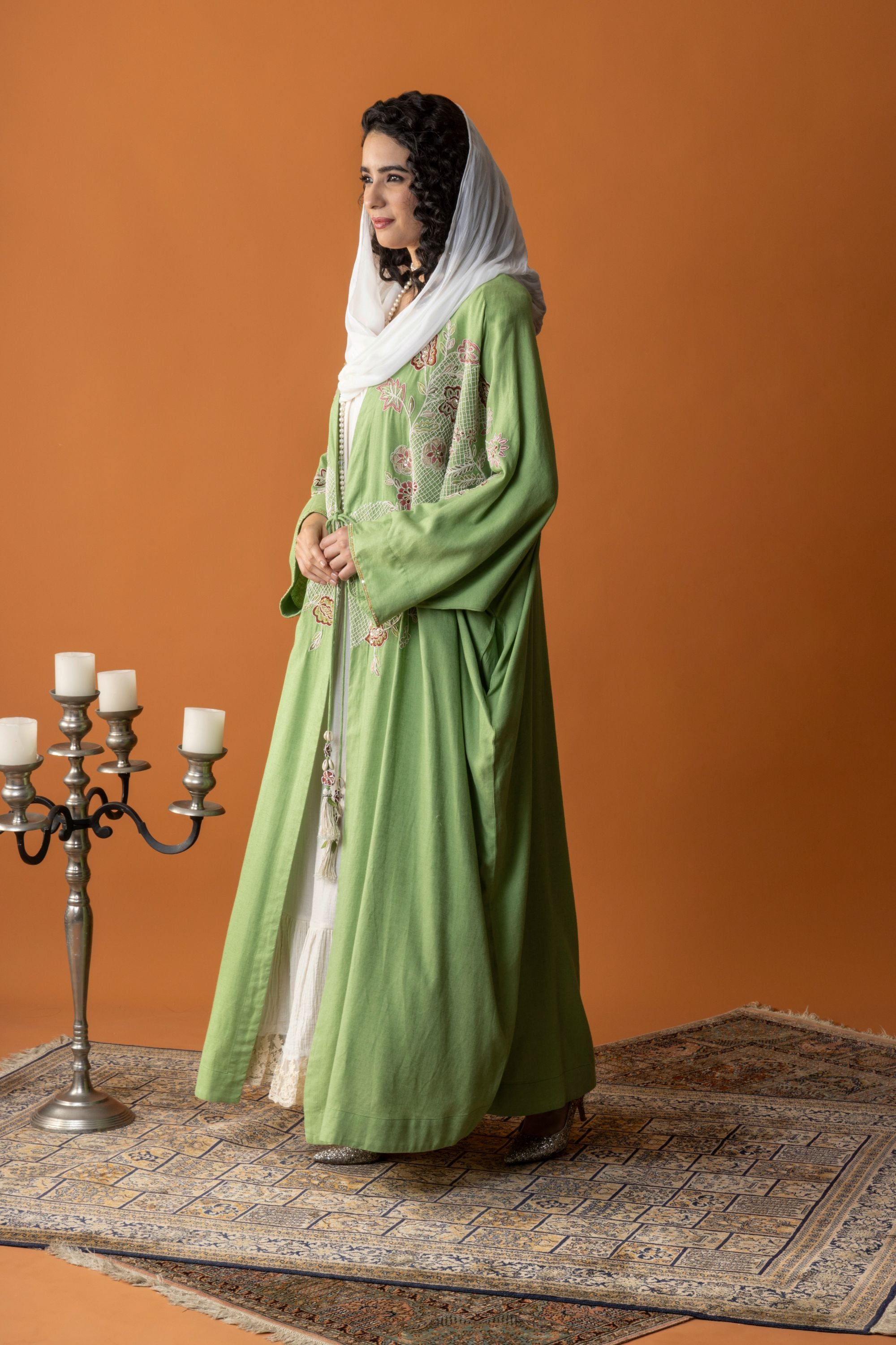 Setareh Embellished & Embroidered Abaya