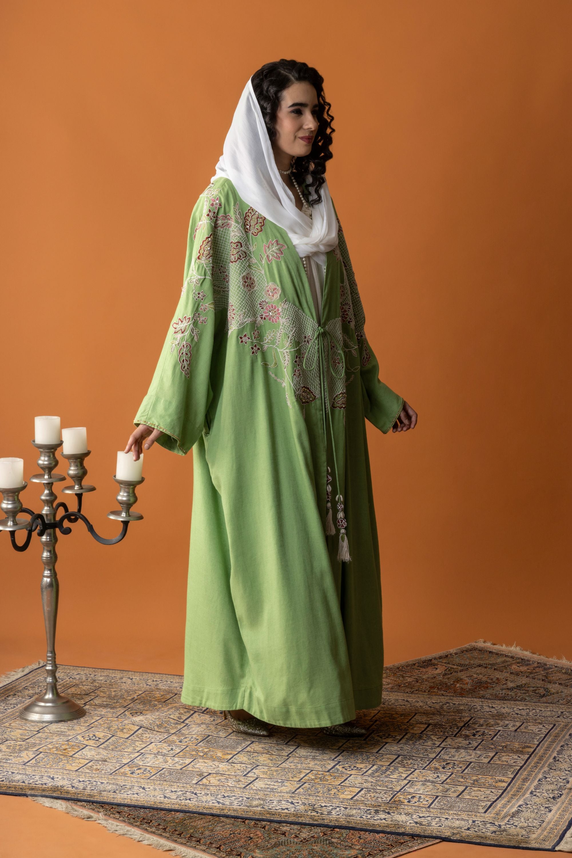 Setareh Embellished & Embroidered Abaya