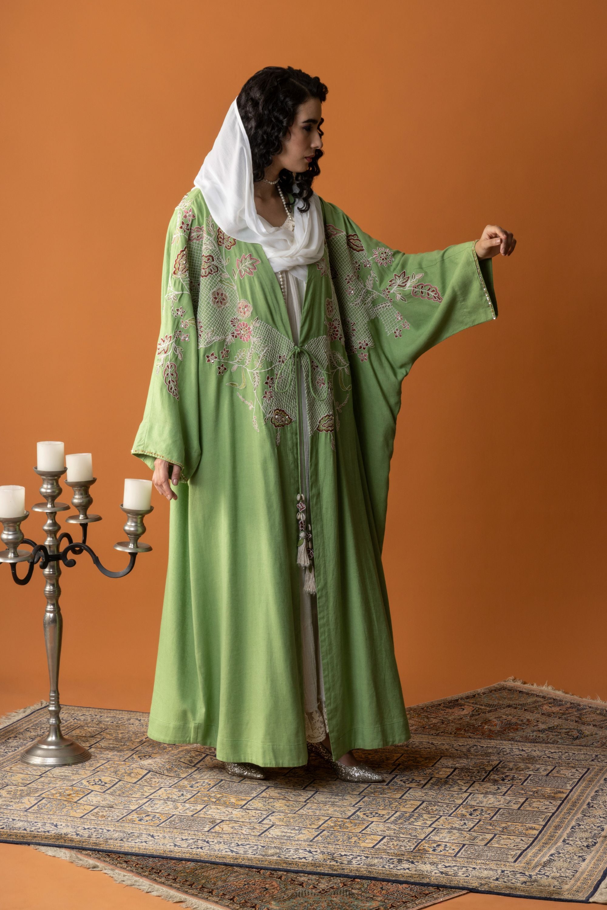 Setareh Embellished & Embroidered Abaya