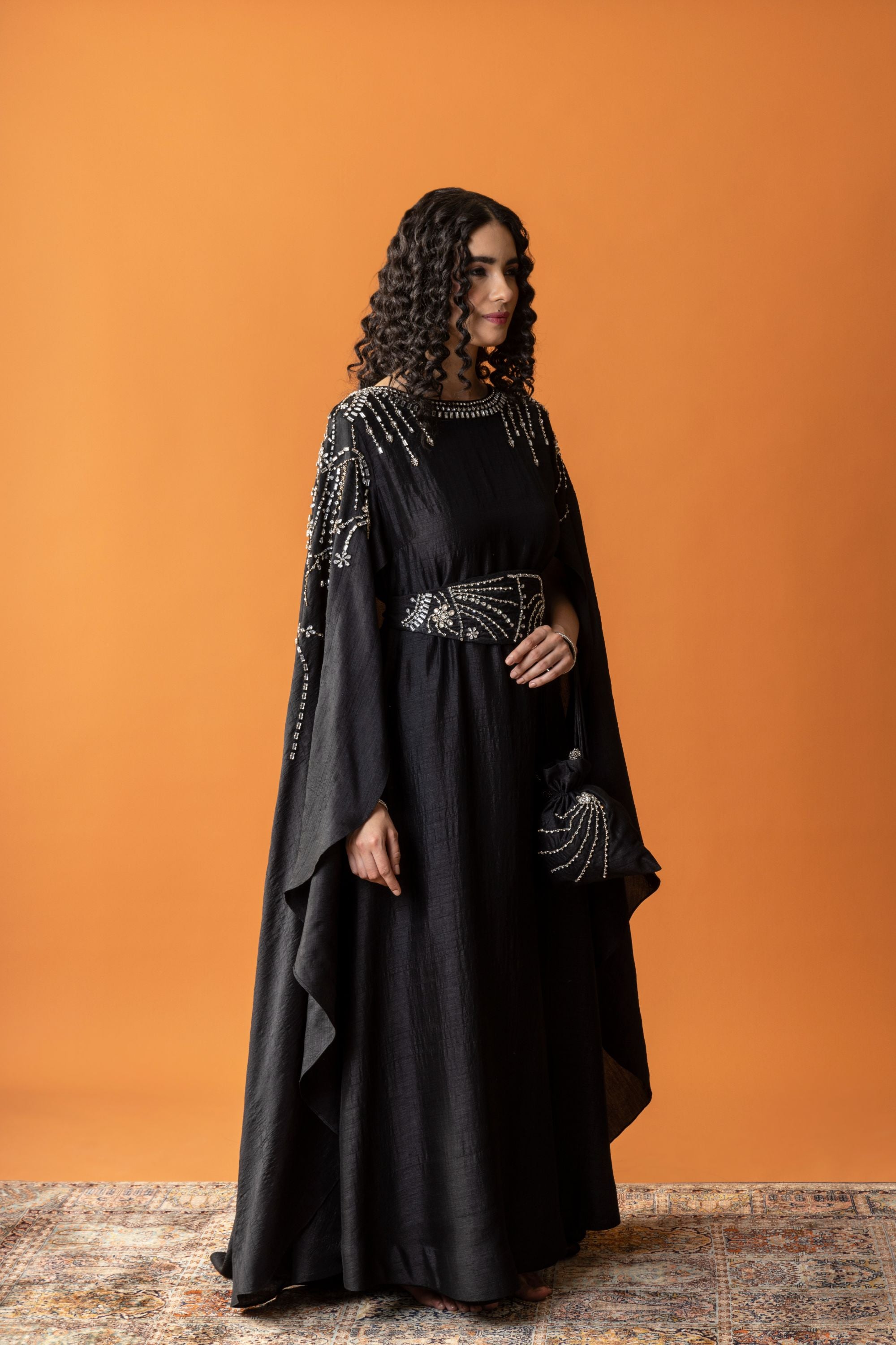 Jawhara Cape with Embellishment