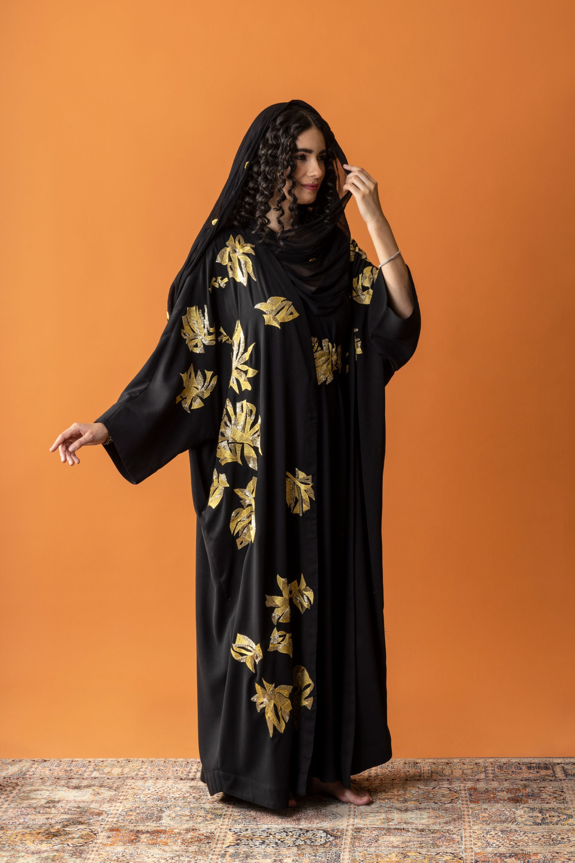 Lana Embroidered Abaya with Embellishment