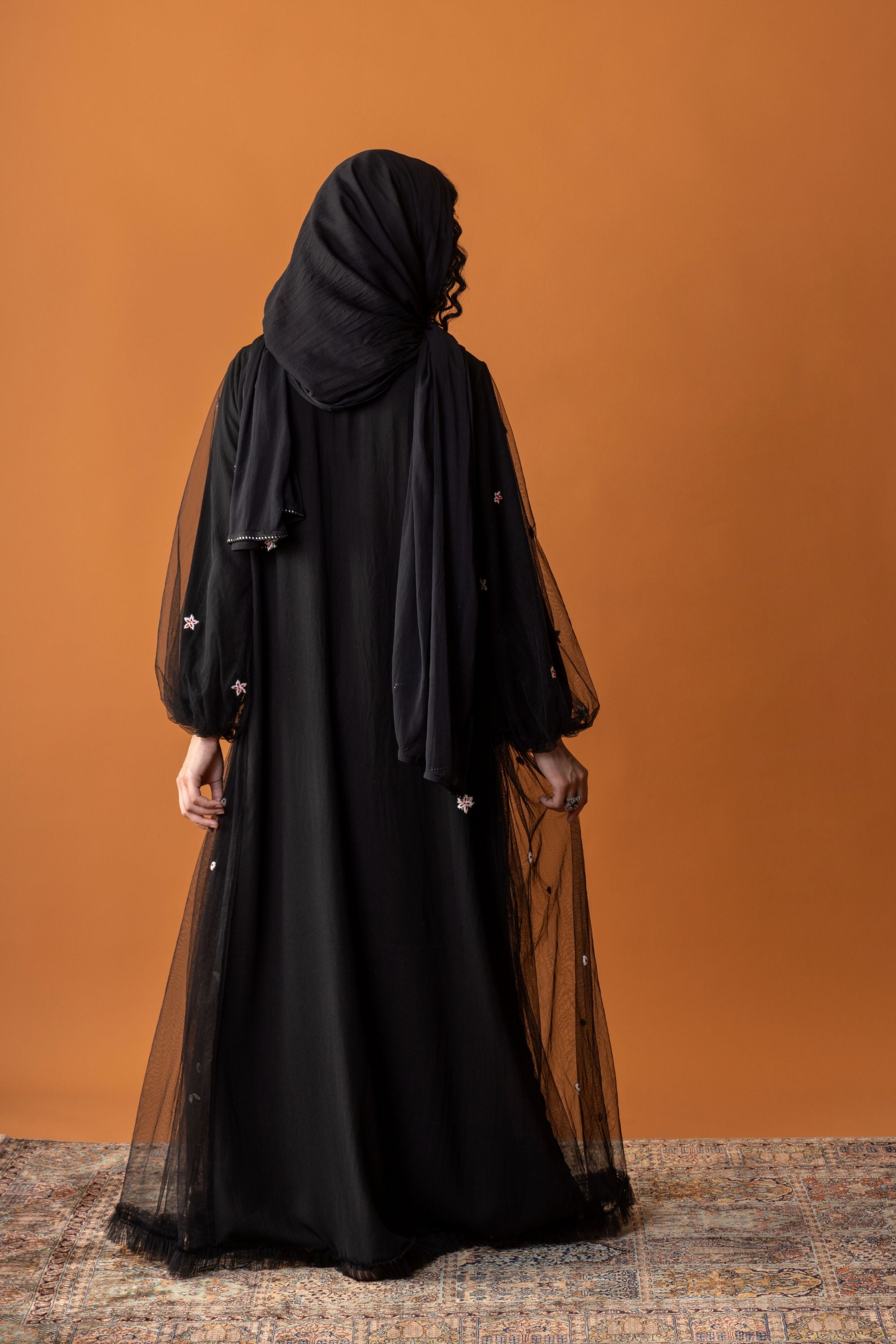 Sahara Embroidered Abaya with Embellishment