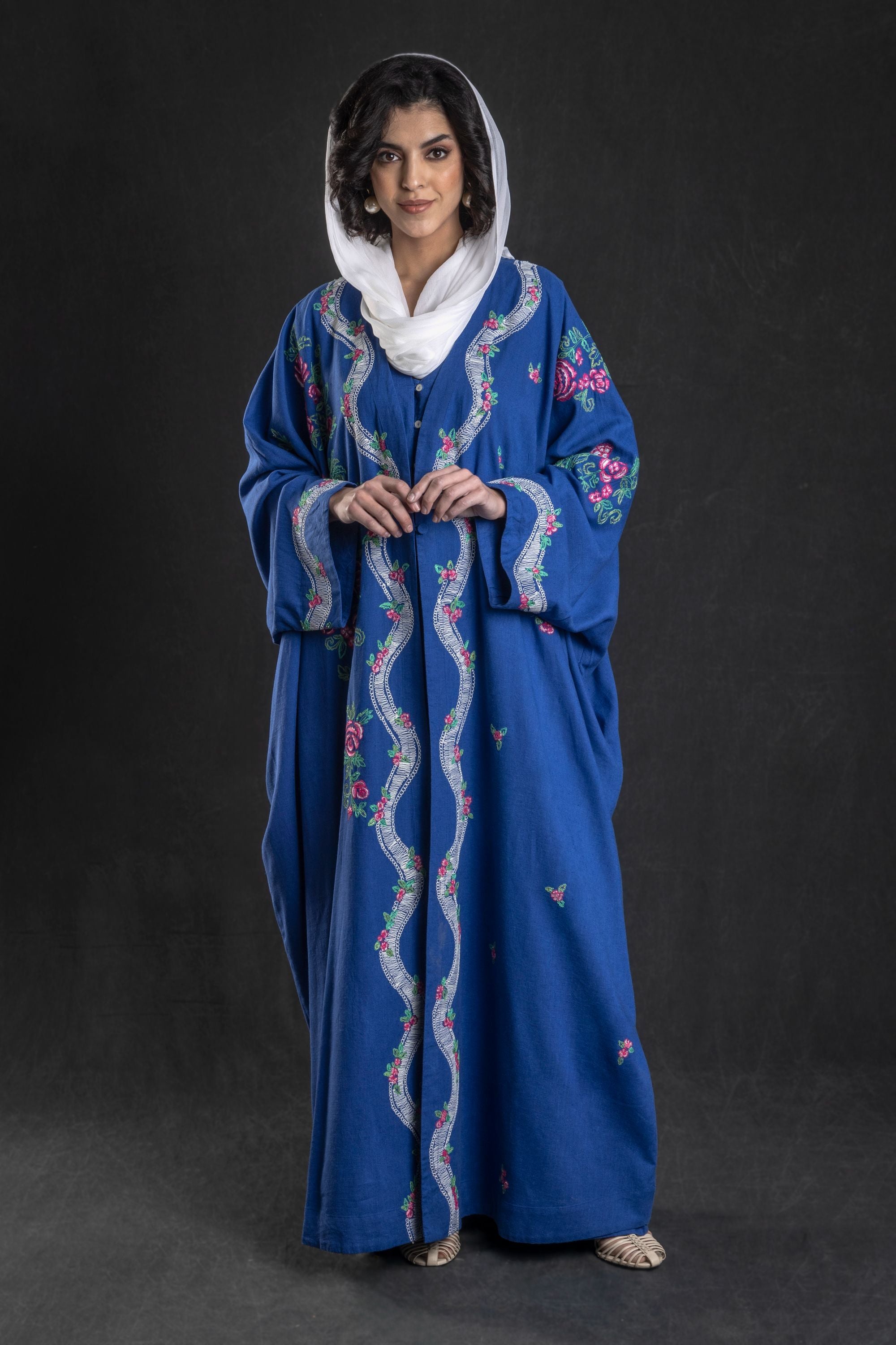 Farhat Abaya with Embroidery