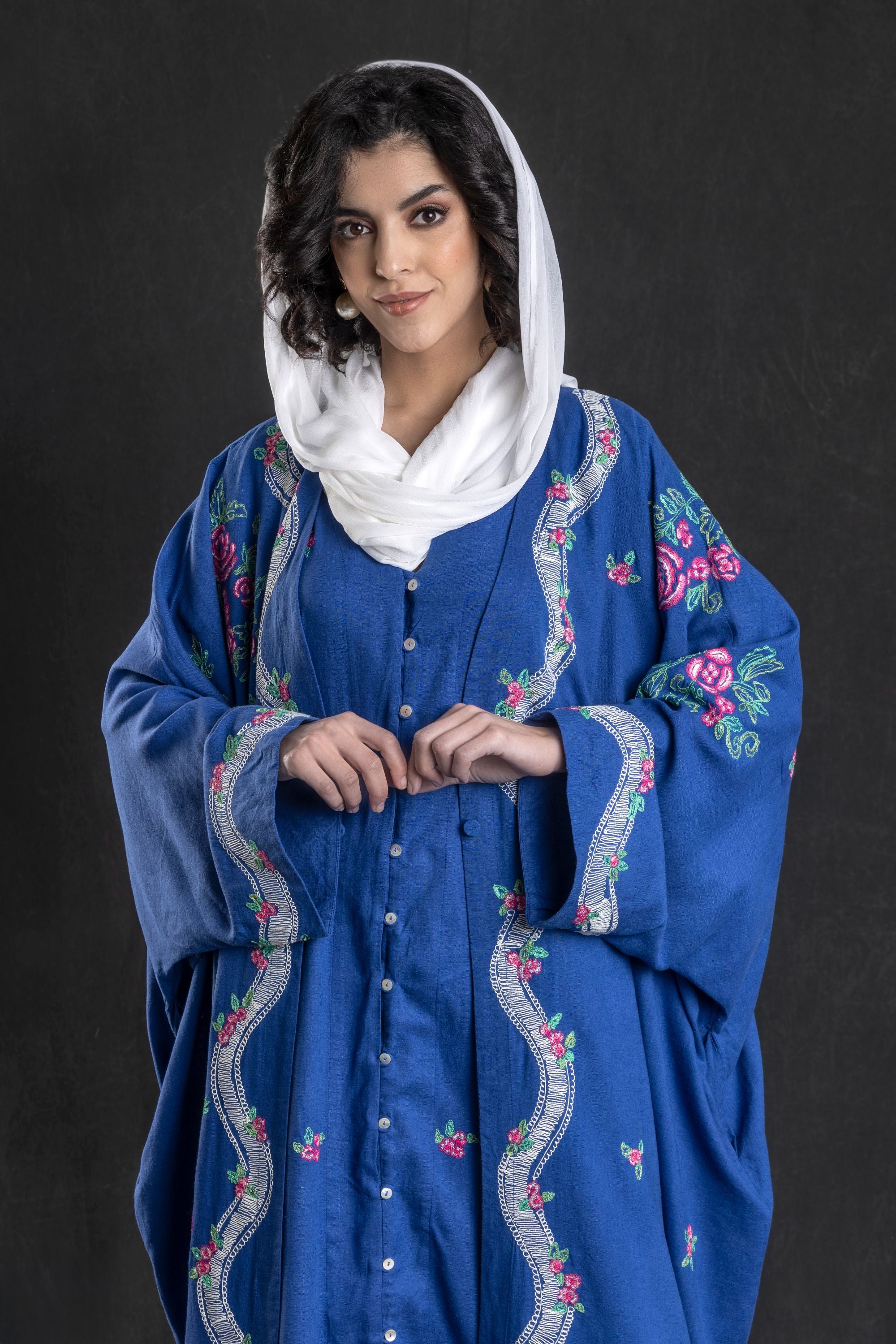 Farhat Abaya with Embroidery