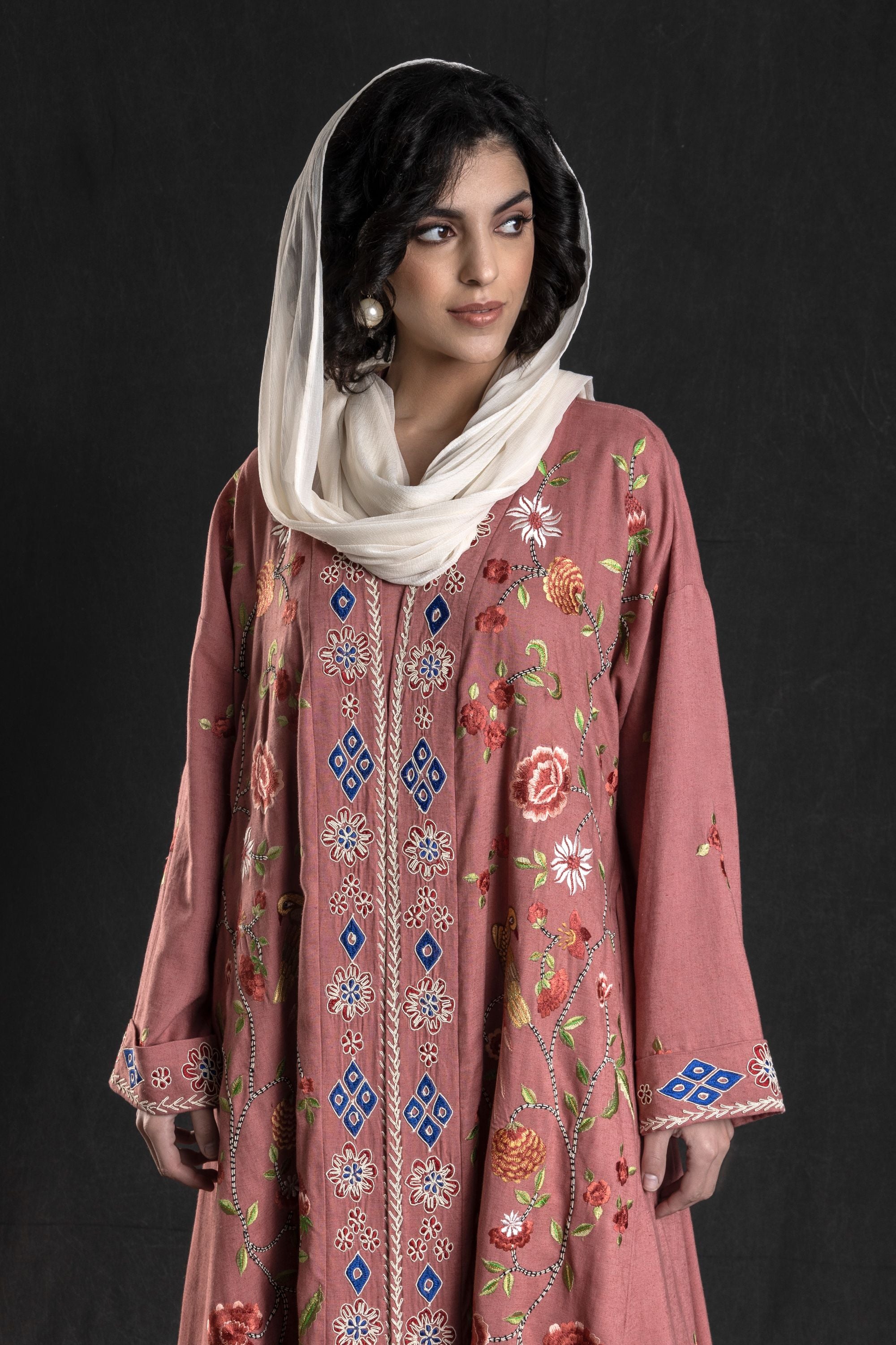 Farzana Abaya with Embroidery