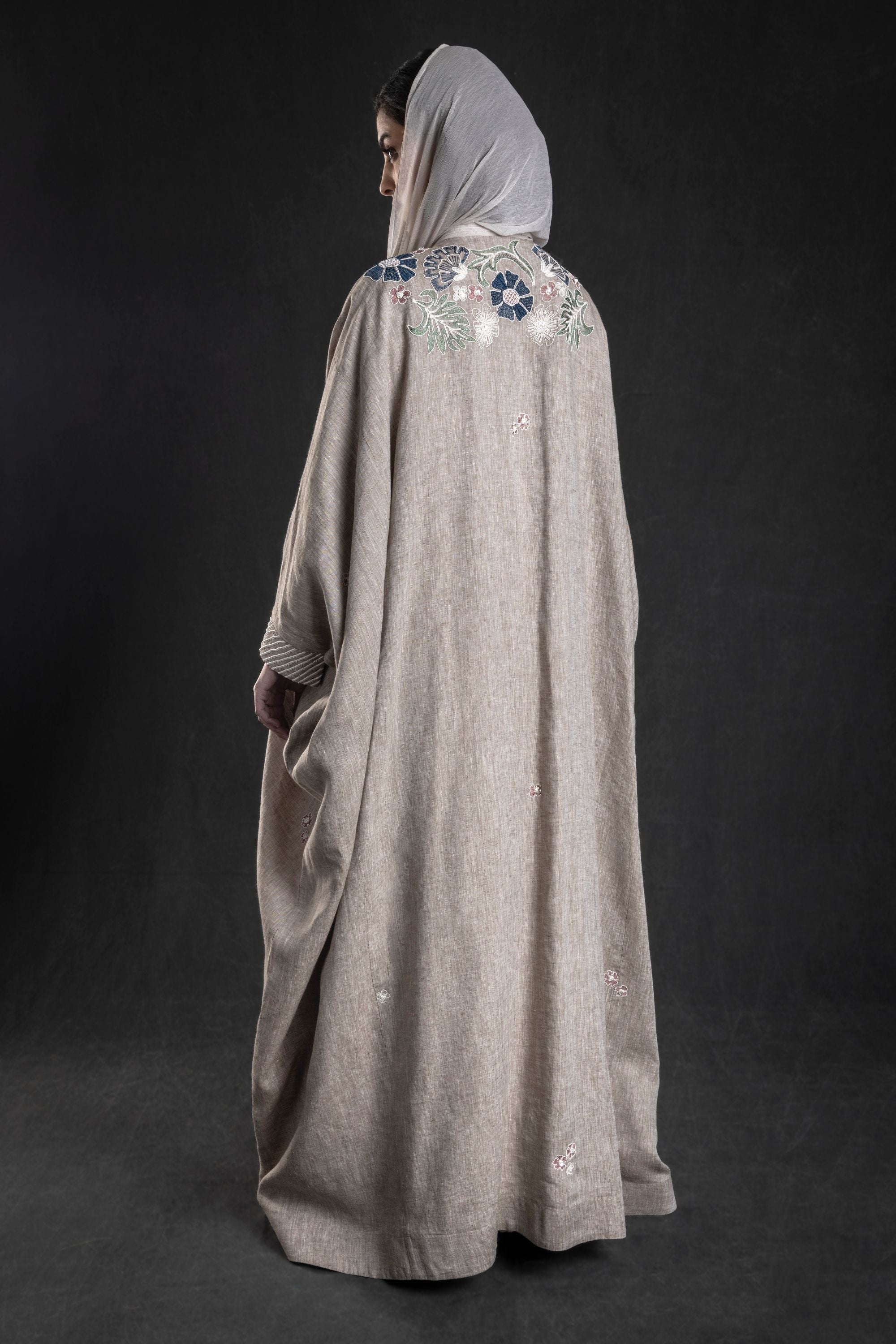 Gulalai Abaya with Embroidery & Embellishment