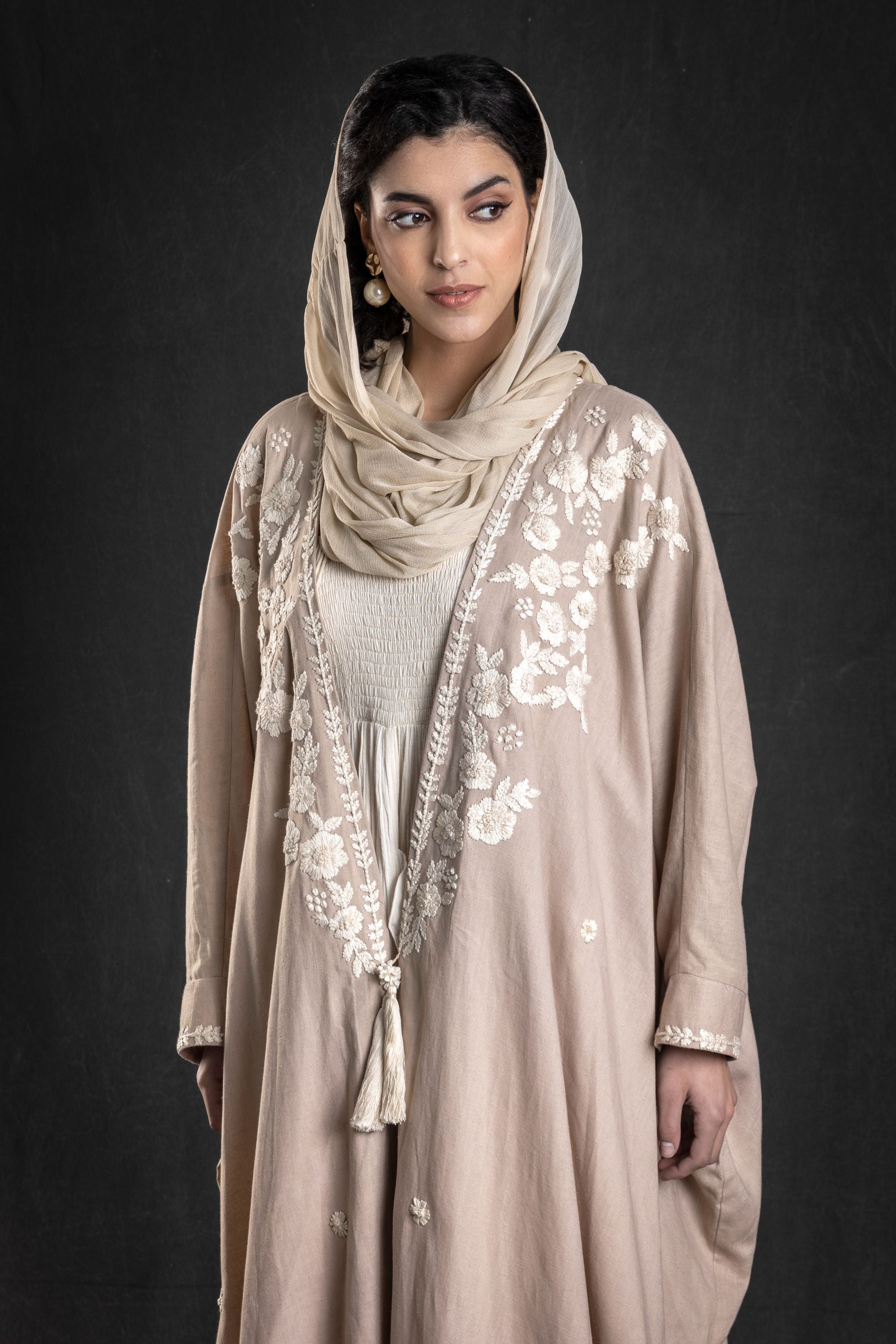 Jameela Abaya with Embroidery