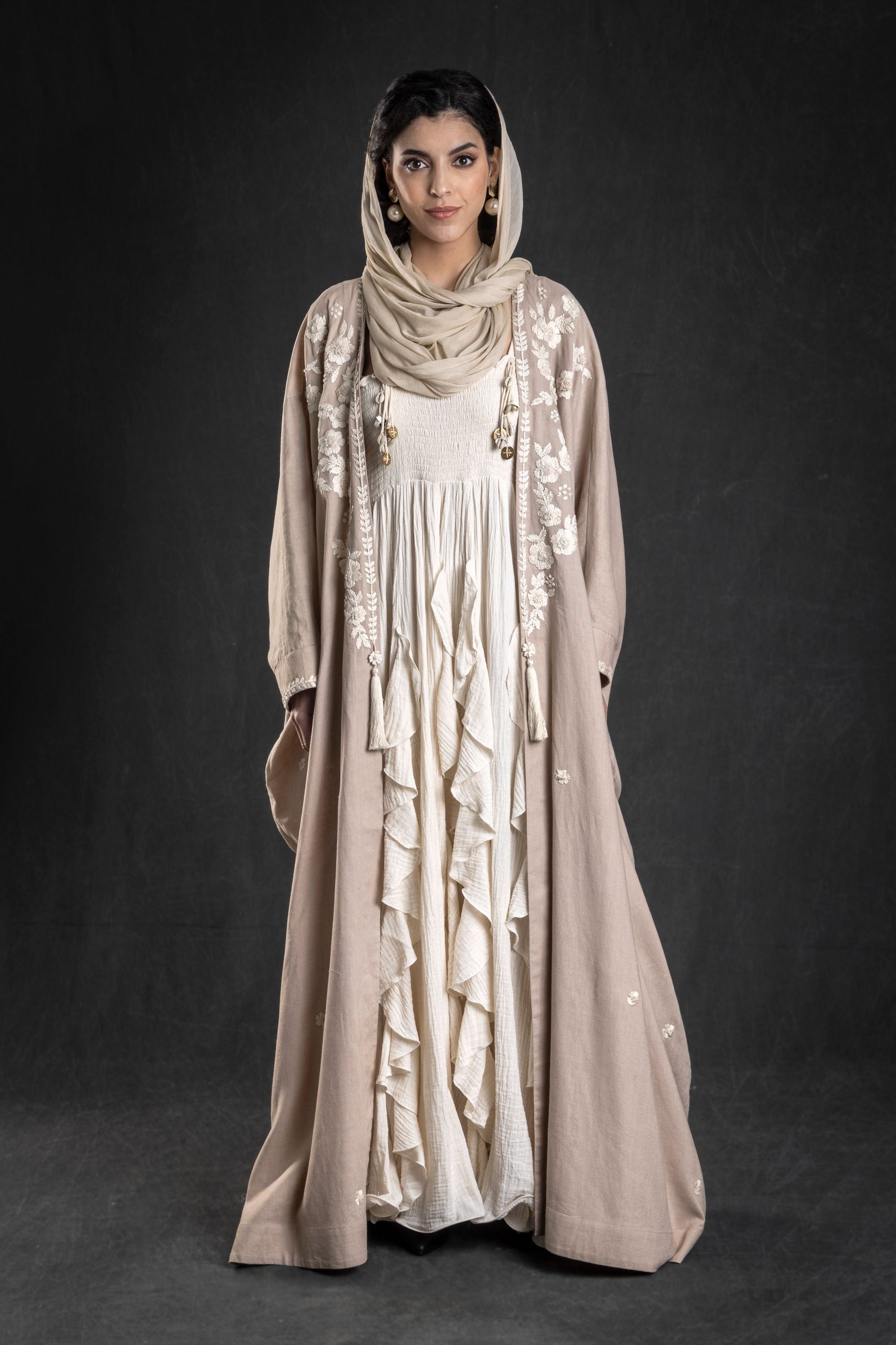 Jameela Abaya with Embroidery