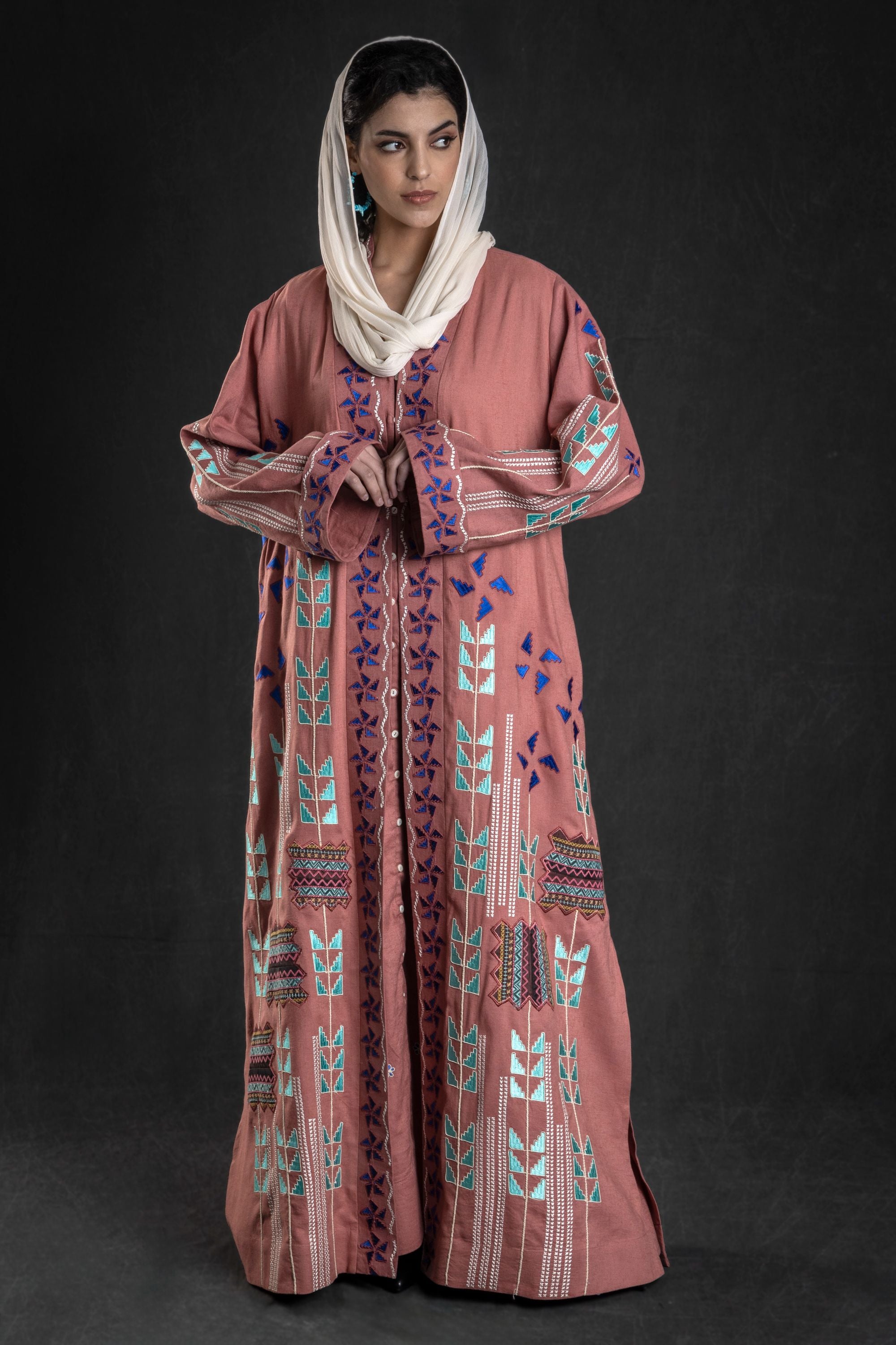 Jamila Abaya with Embroidery