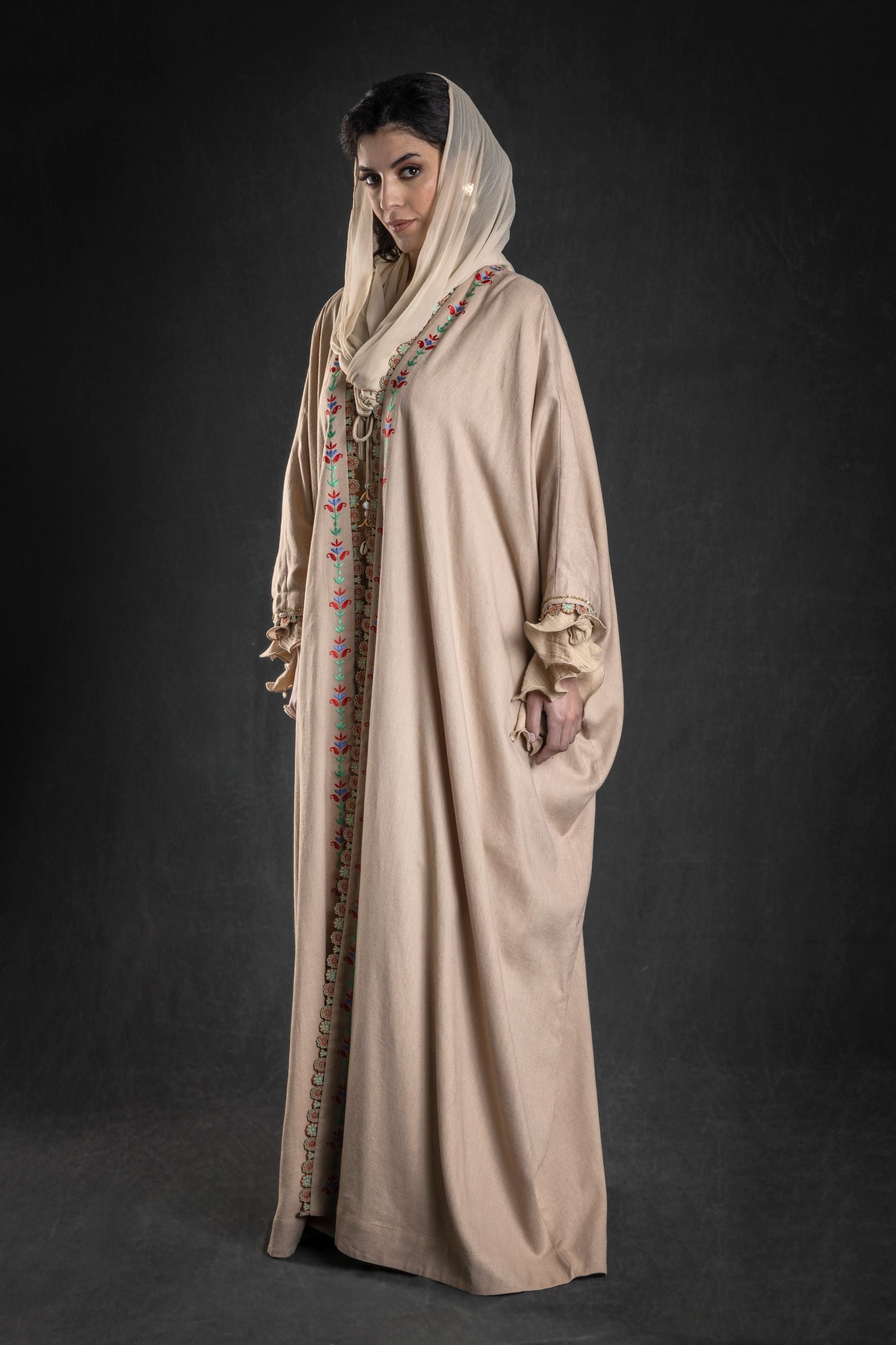 Karima Abaya with Embroidery & Embellishment