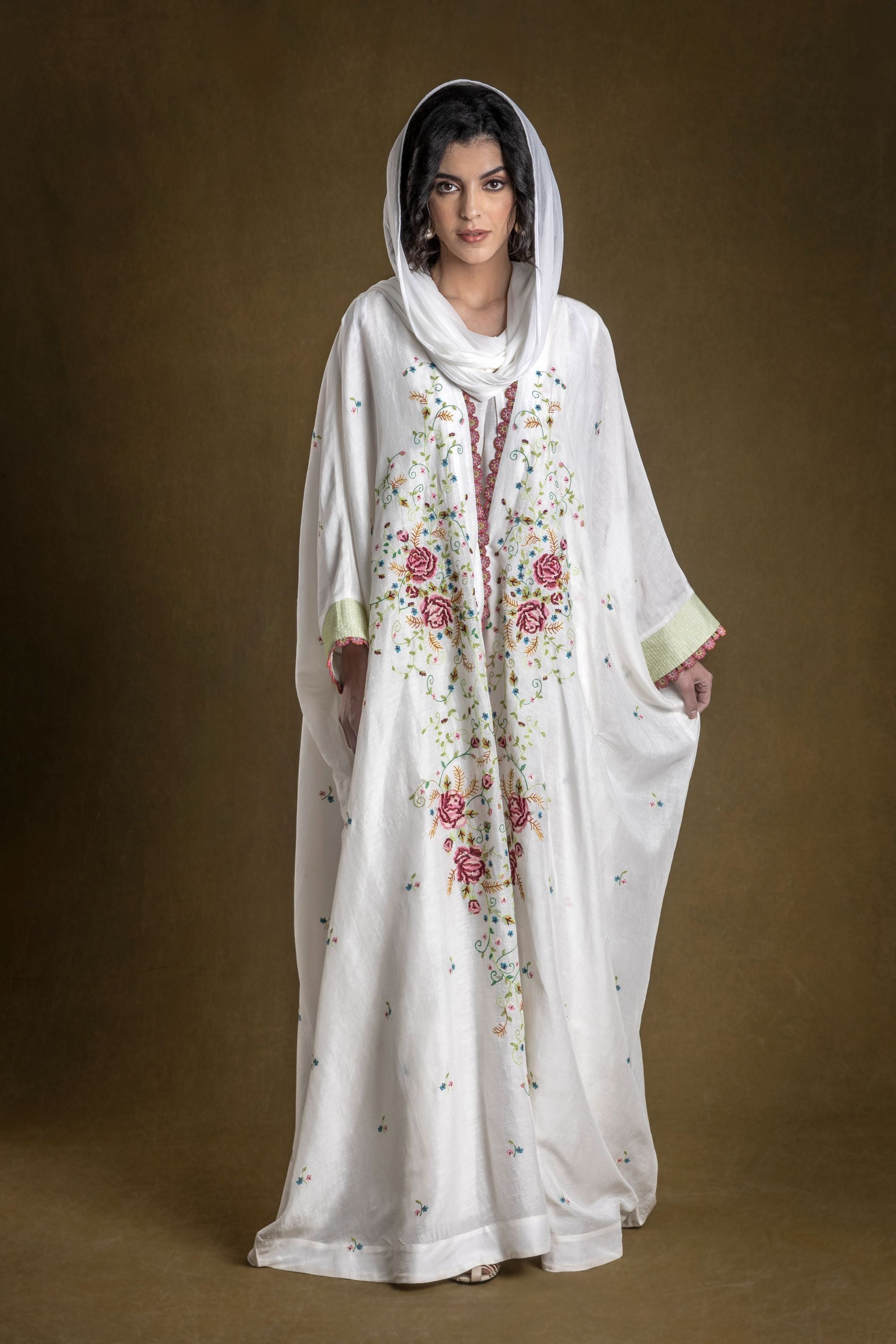 Latifa Abaya with Embroidery