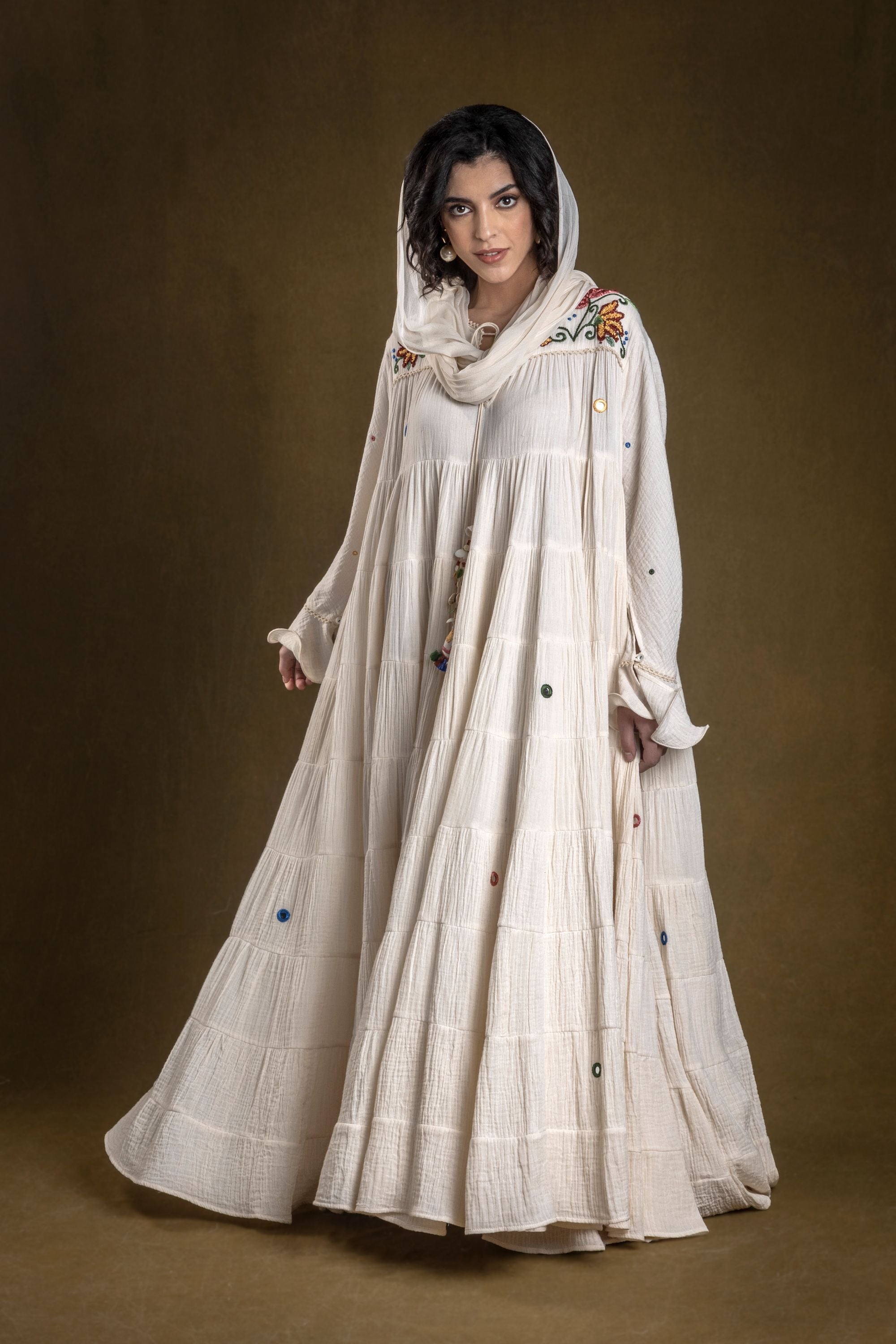 Munira Jalabiya with Embroidery