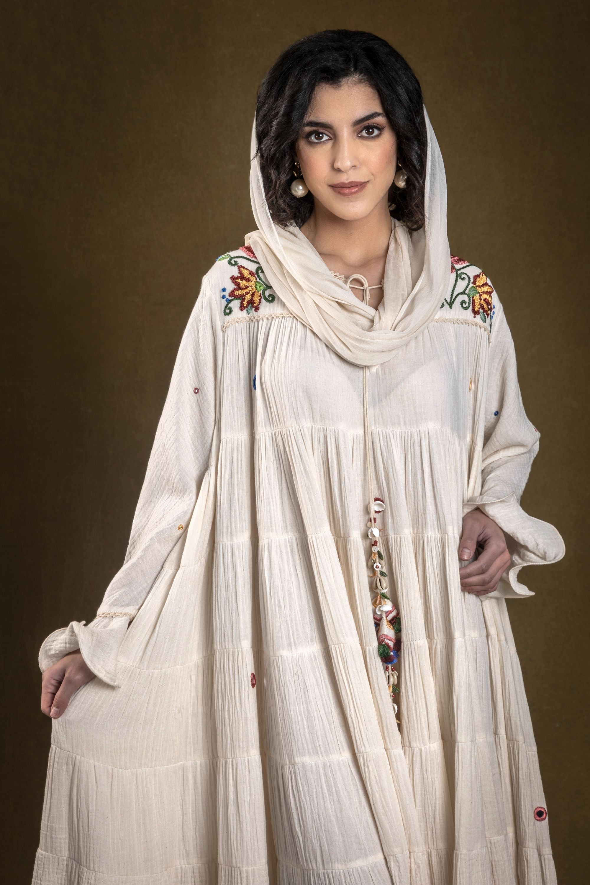 Munira Jalabiya with Embroidery