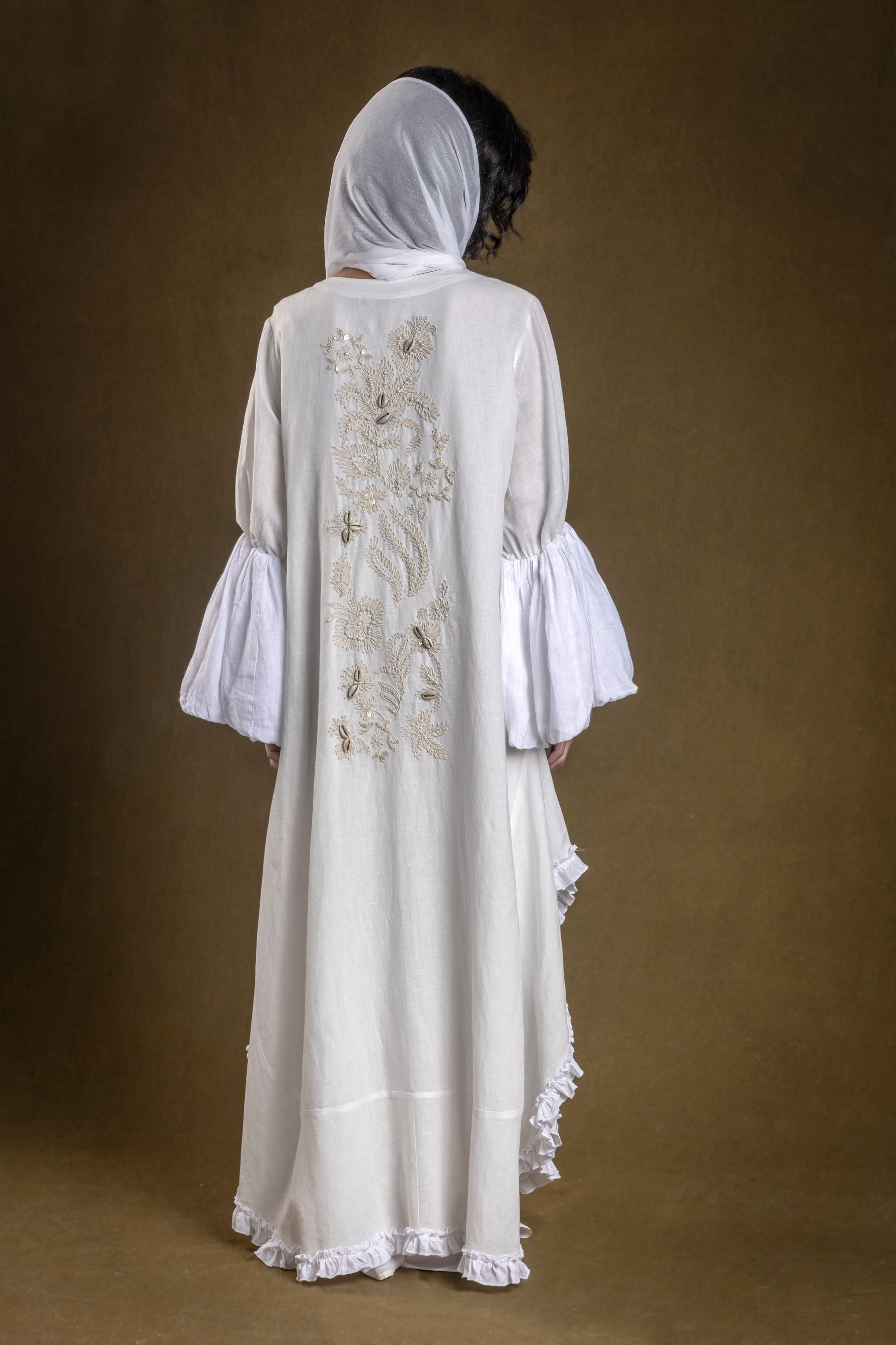 Mursal Jalabiya with Embroidery & Embellishment