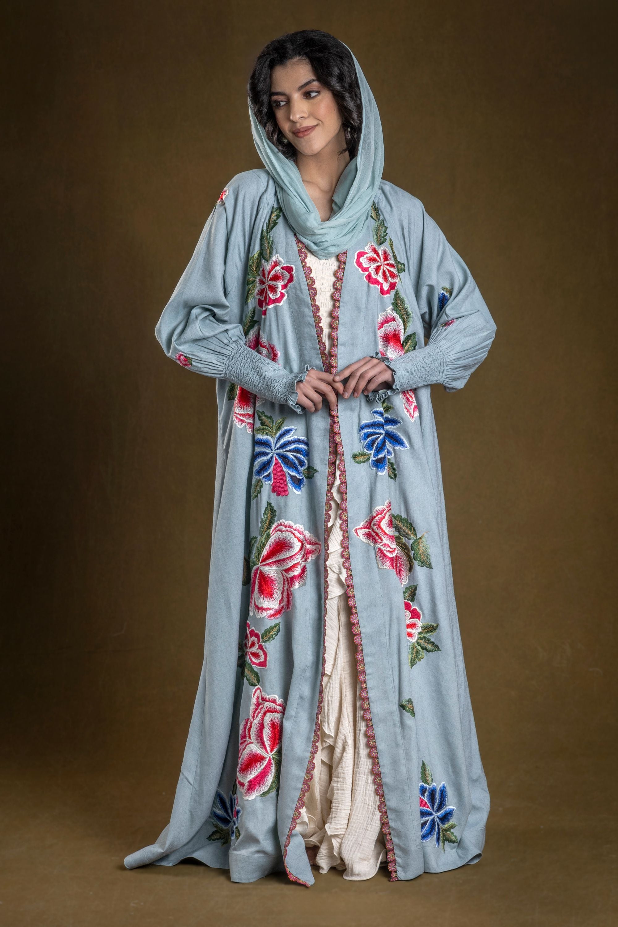 Muskaan Abaya with Embroidery