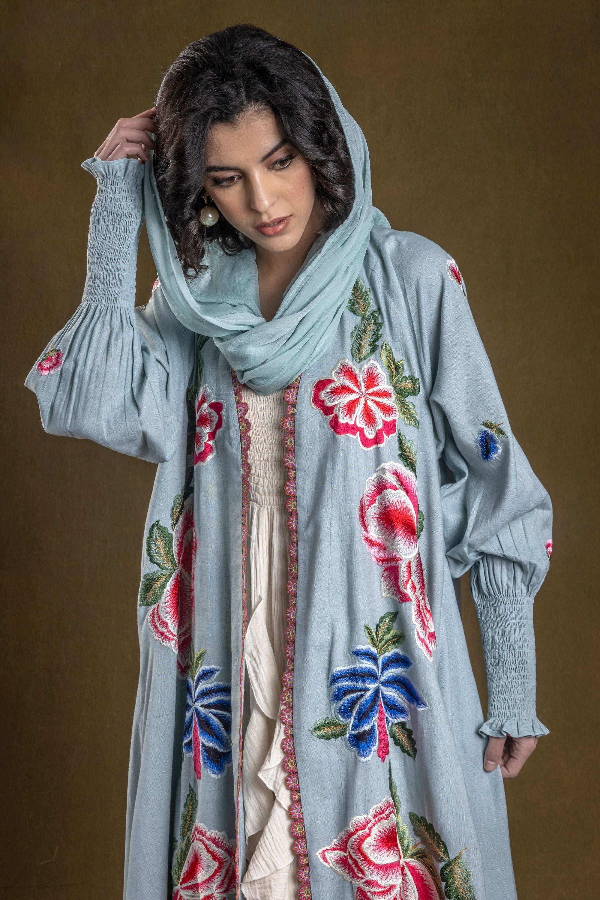 Muskaan Abaya with Embroidery