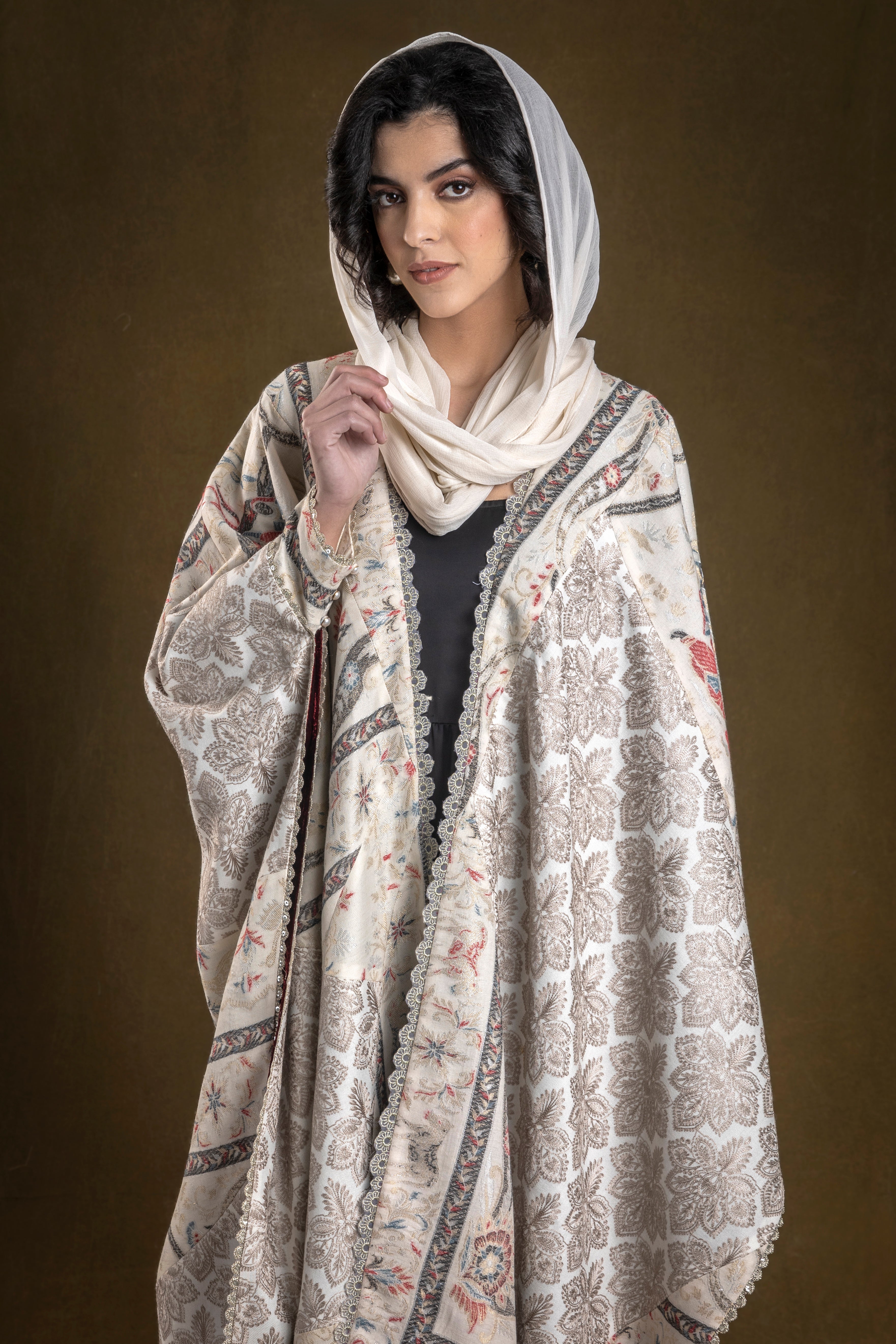 Hera Embroidered Abaya with Sheila