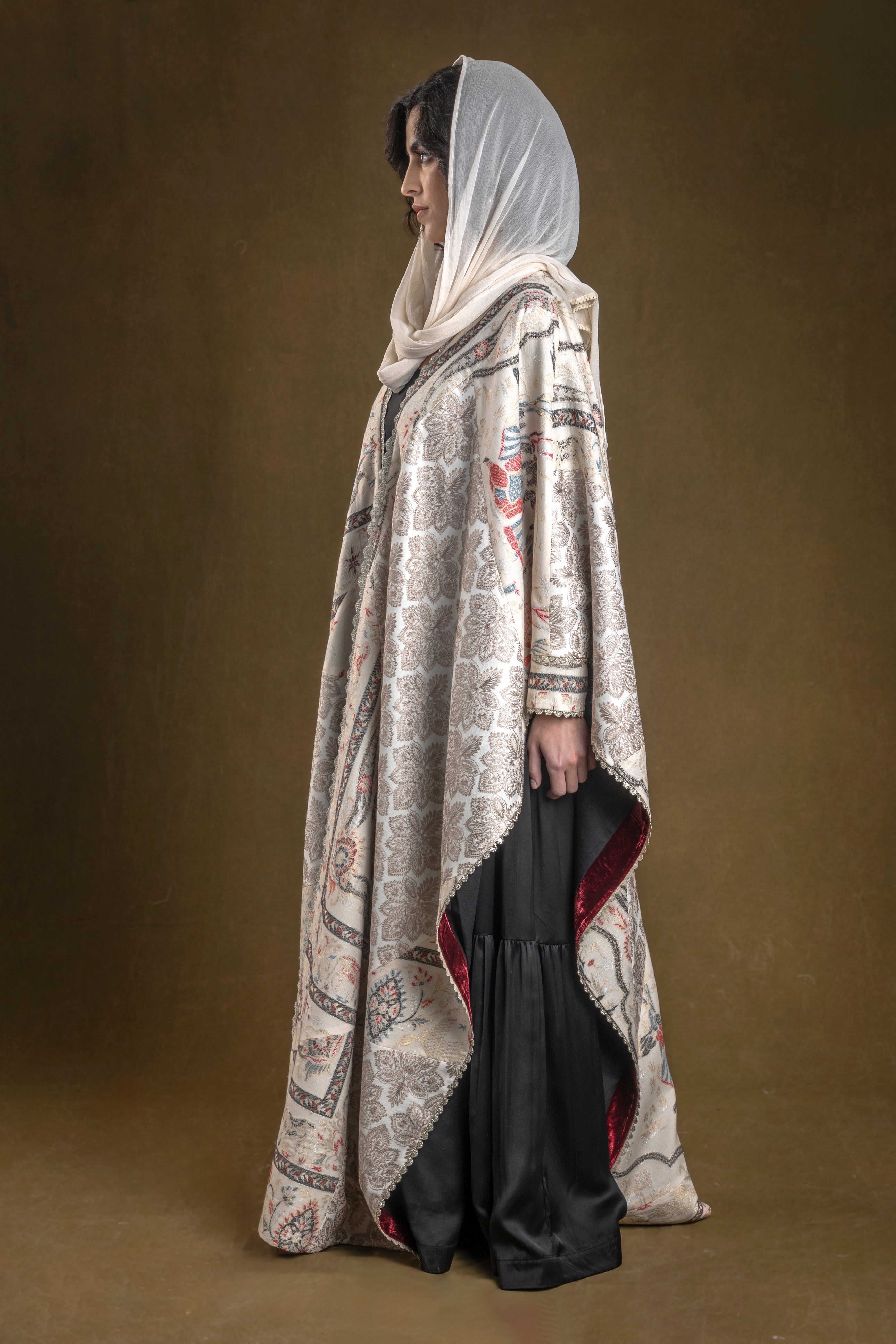 Hera Embroidered Abaya with Sheila