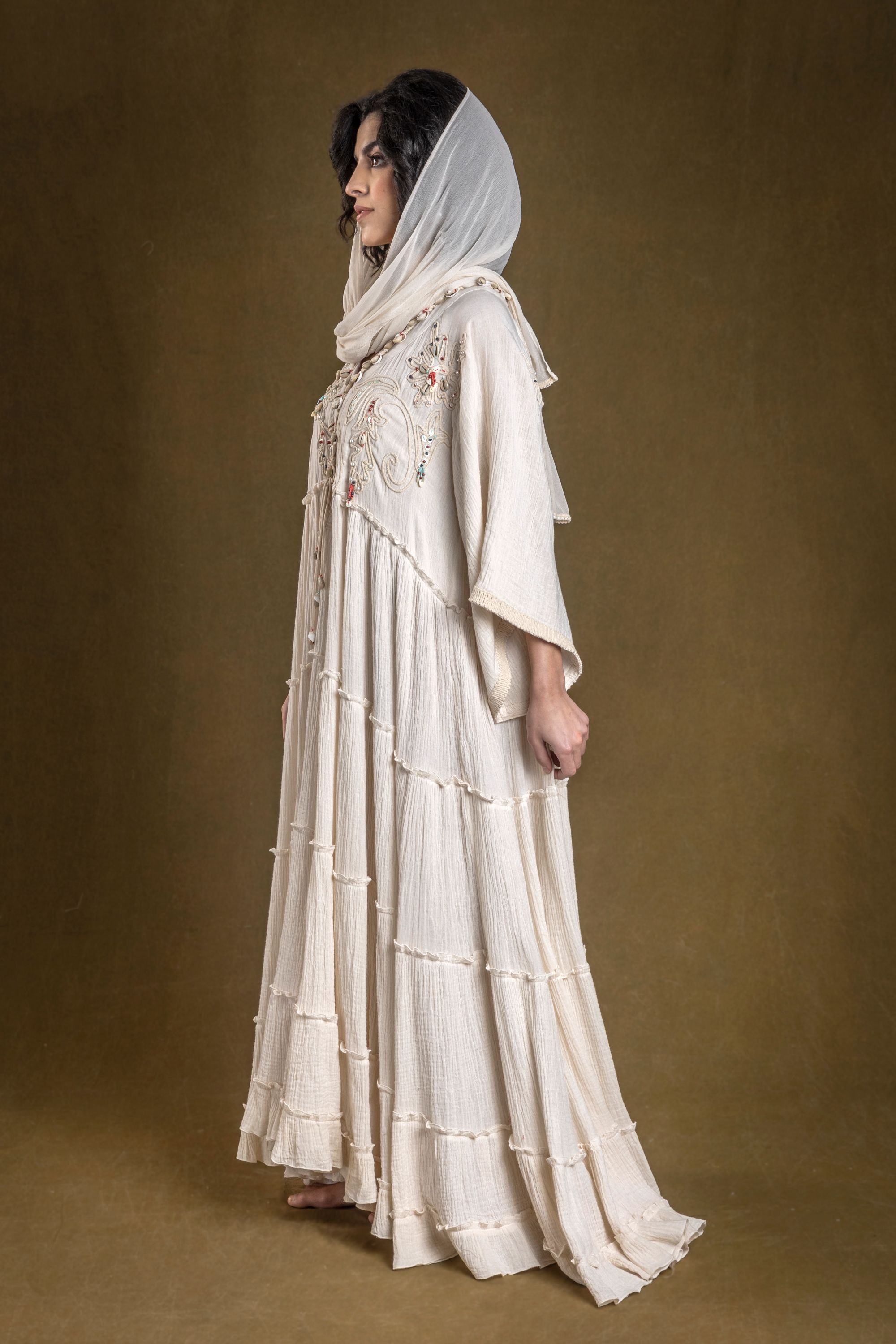 Nashit Jalabiya with Embroidery & Embellishment