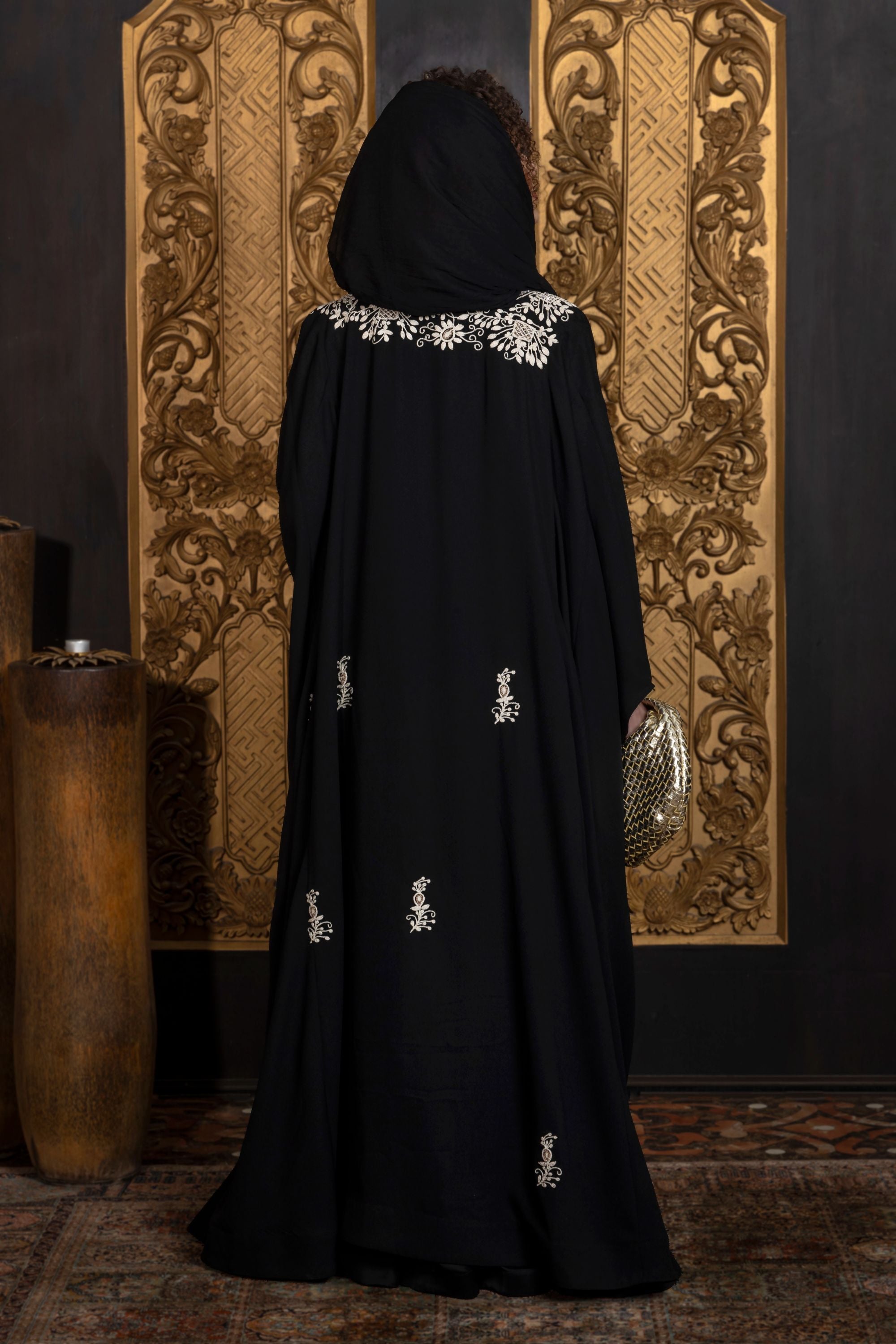 Maktoob Embroidered Abaya with Sheila