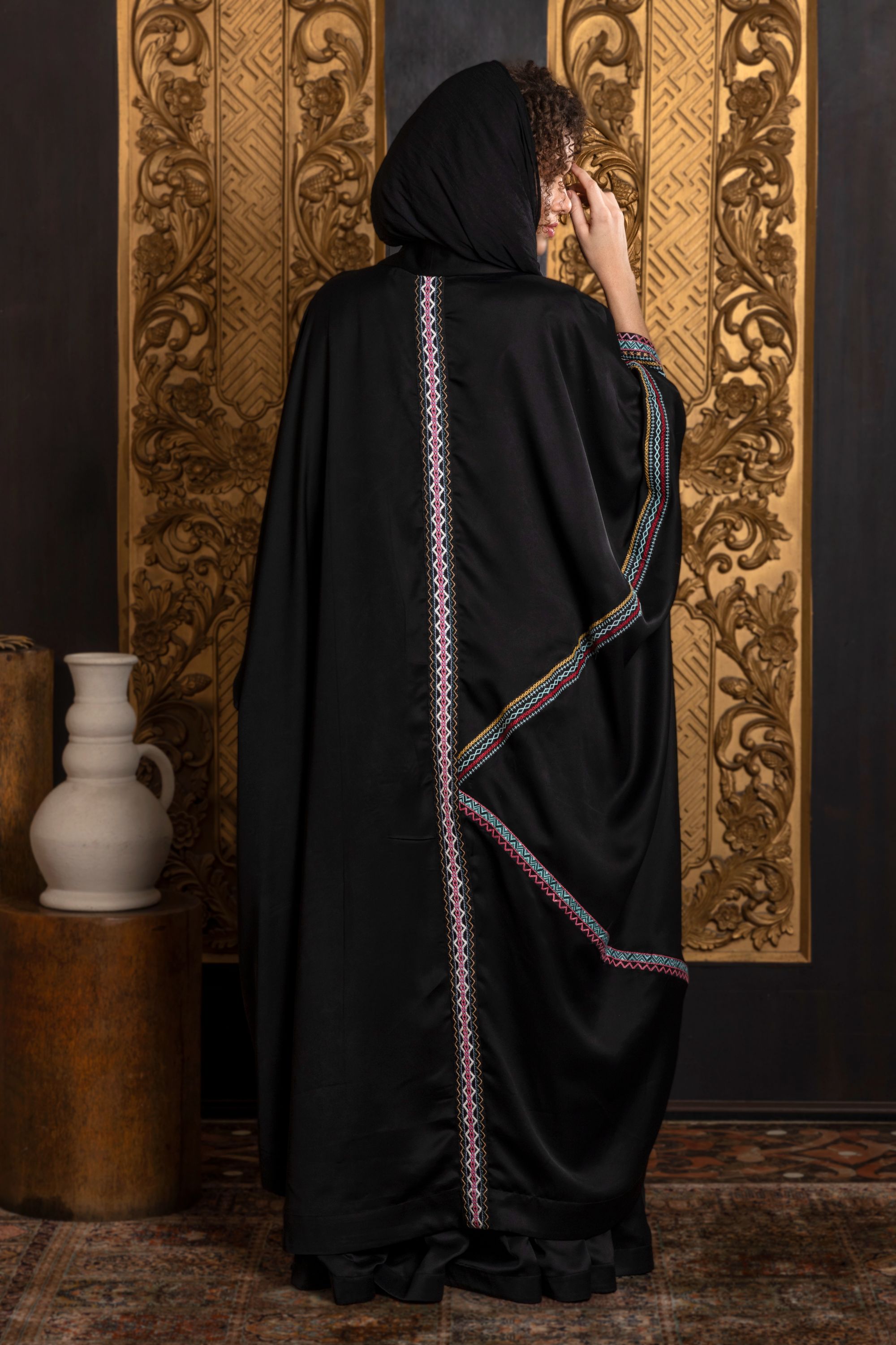 Mehreen Embroidered Abaya with Sheila