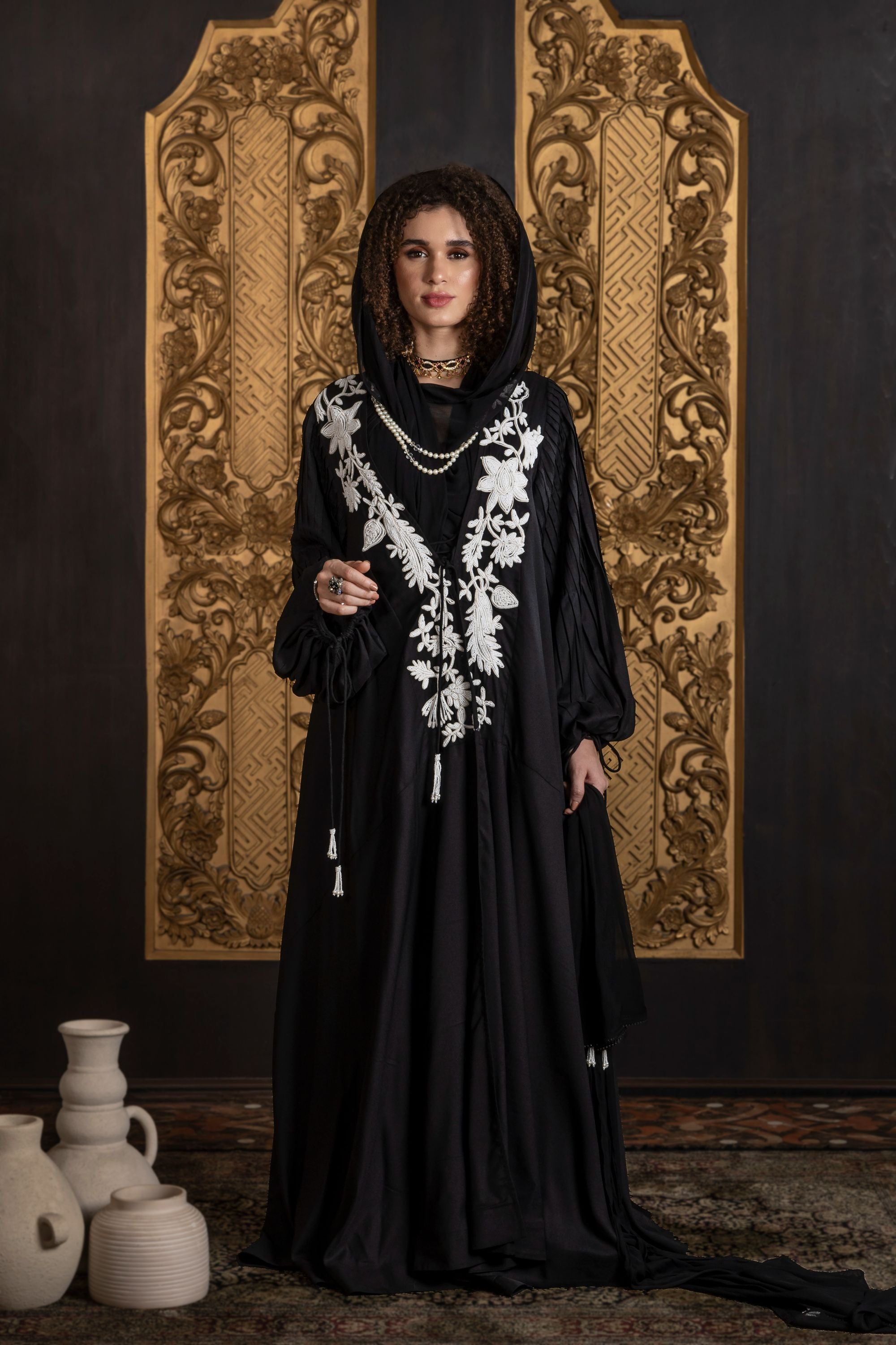 Meharma Embroidered Abaya