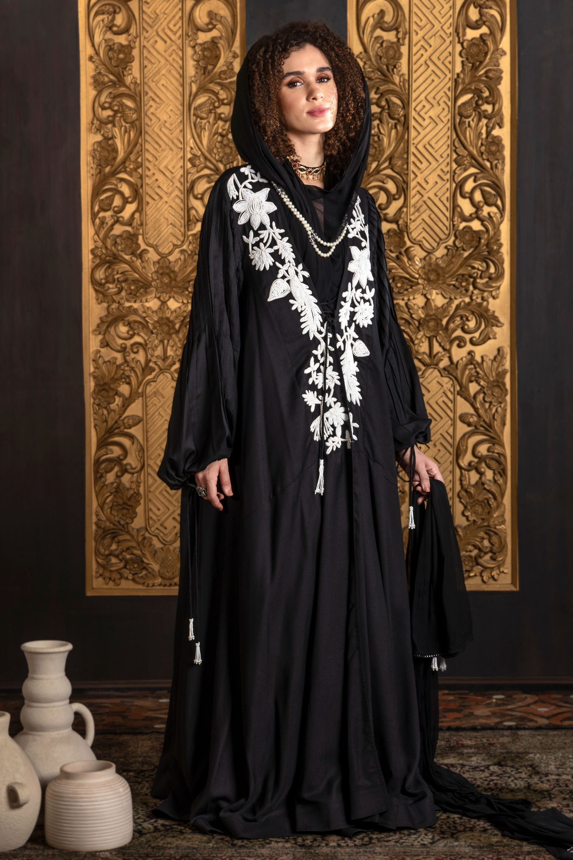 Meharma Embroidered Abaya